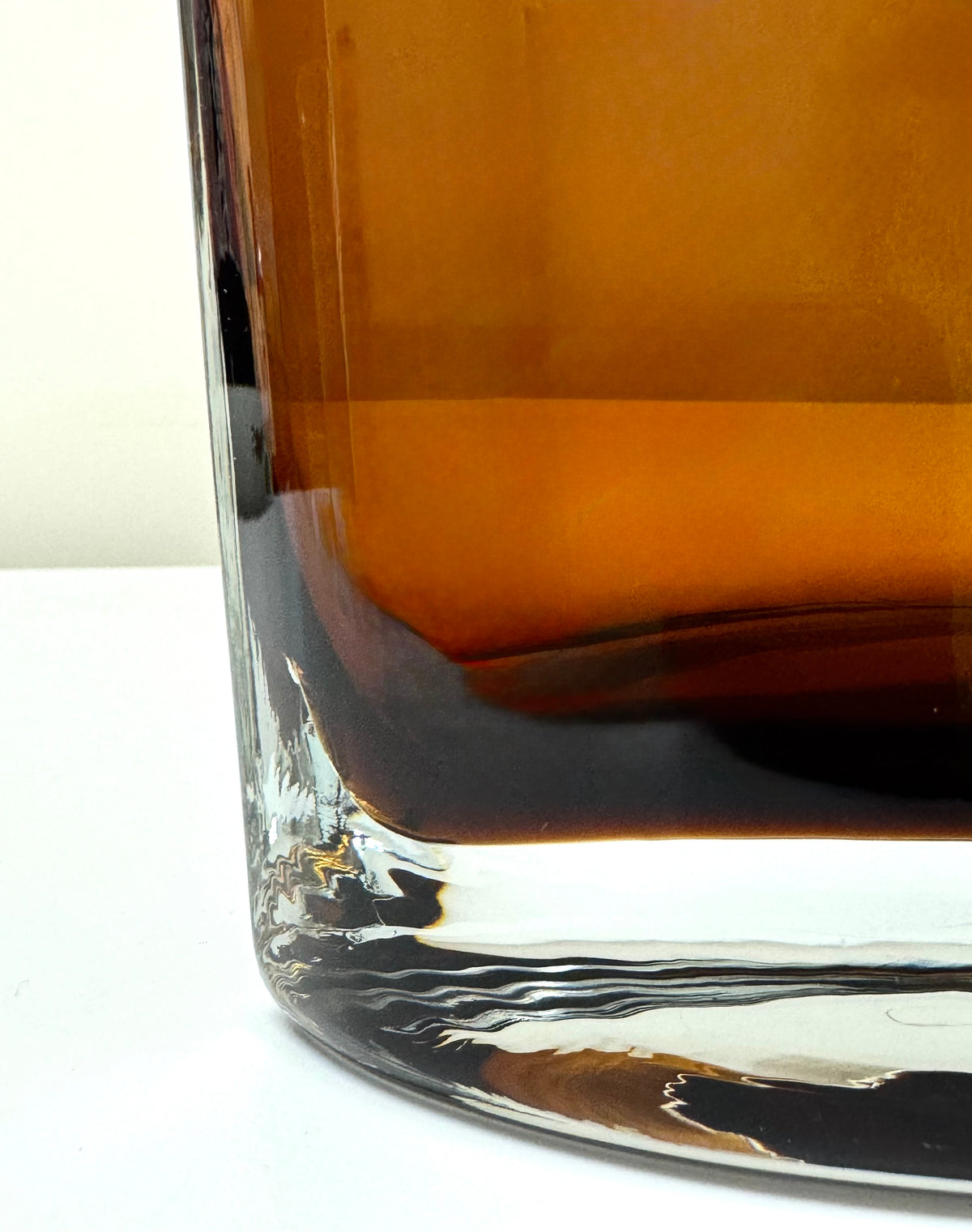 Amber Elliptical Vase