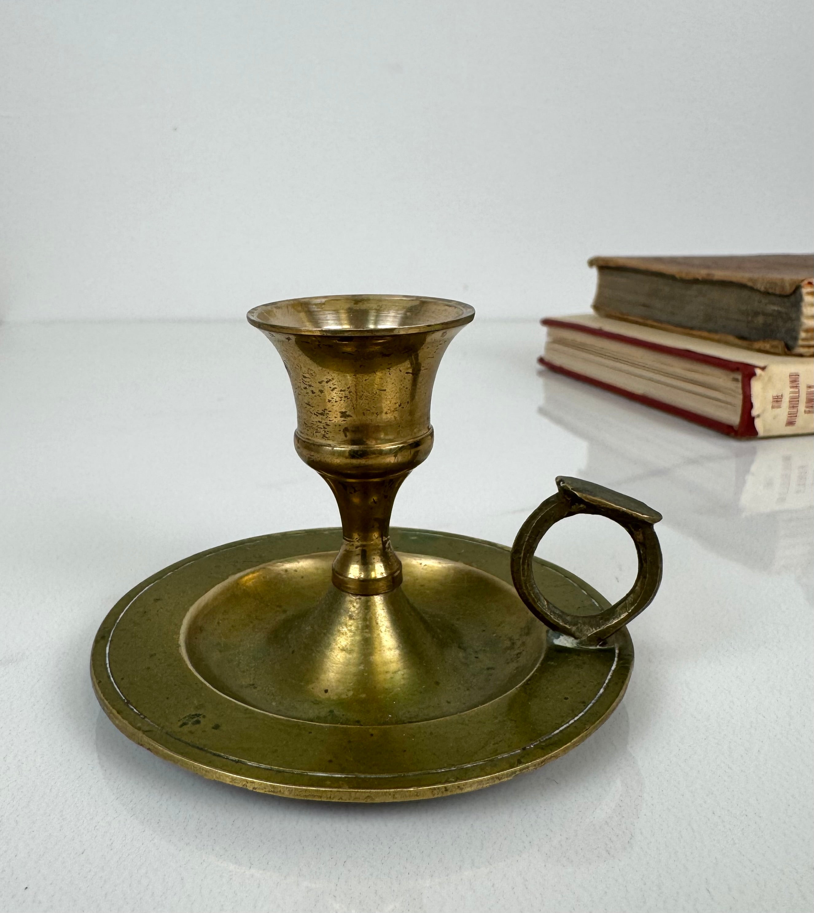 Vintage Brass Chamber Candle Holder