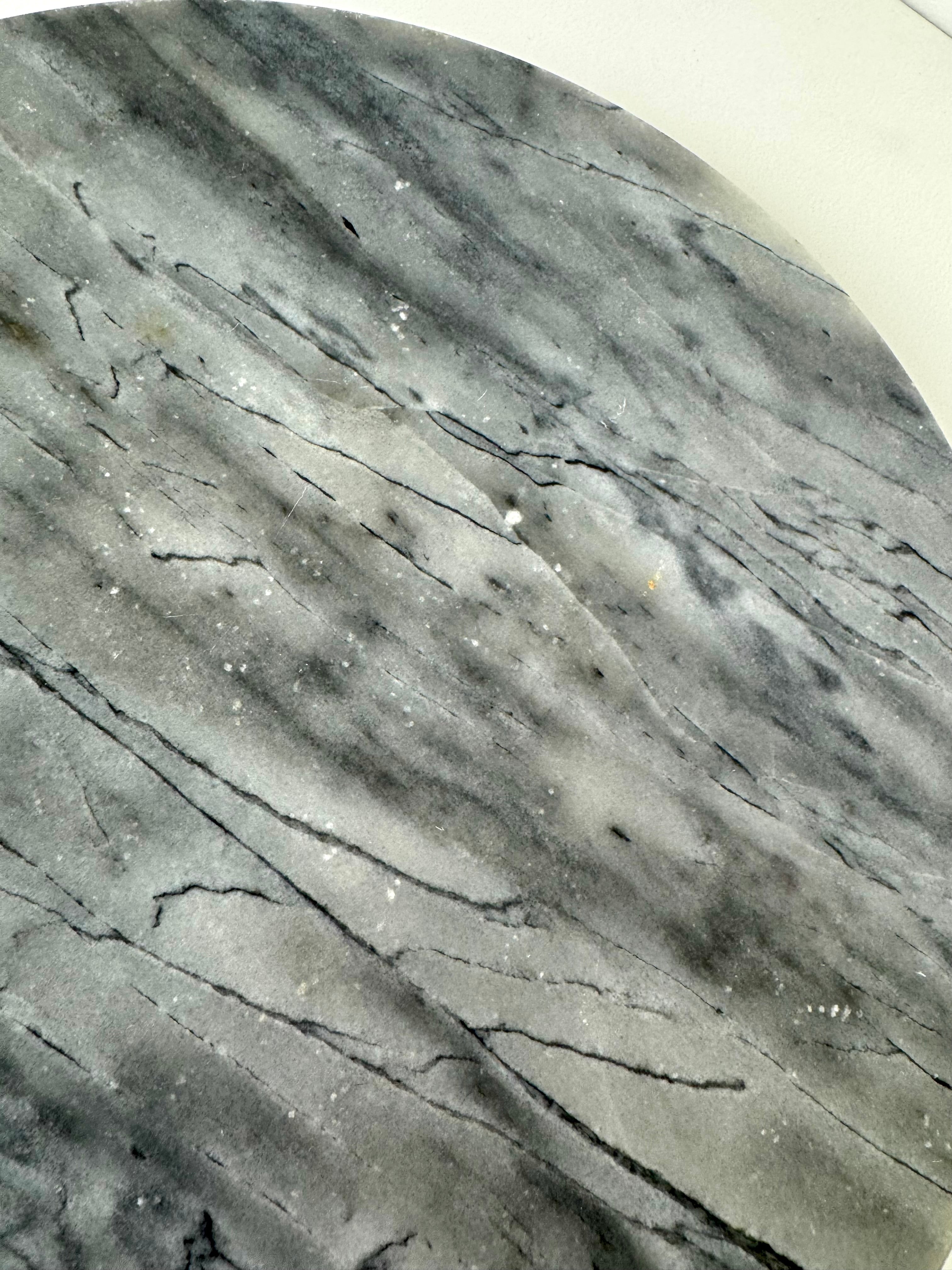 Gray Marble 12" Lazy Susan