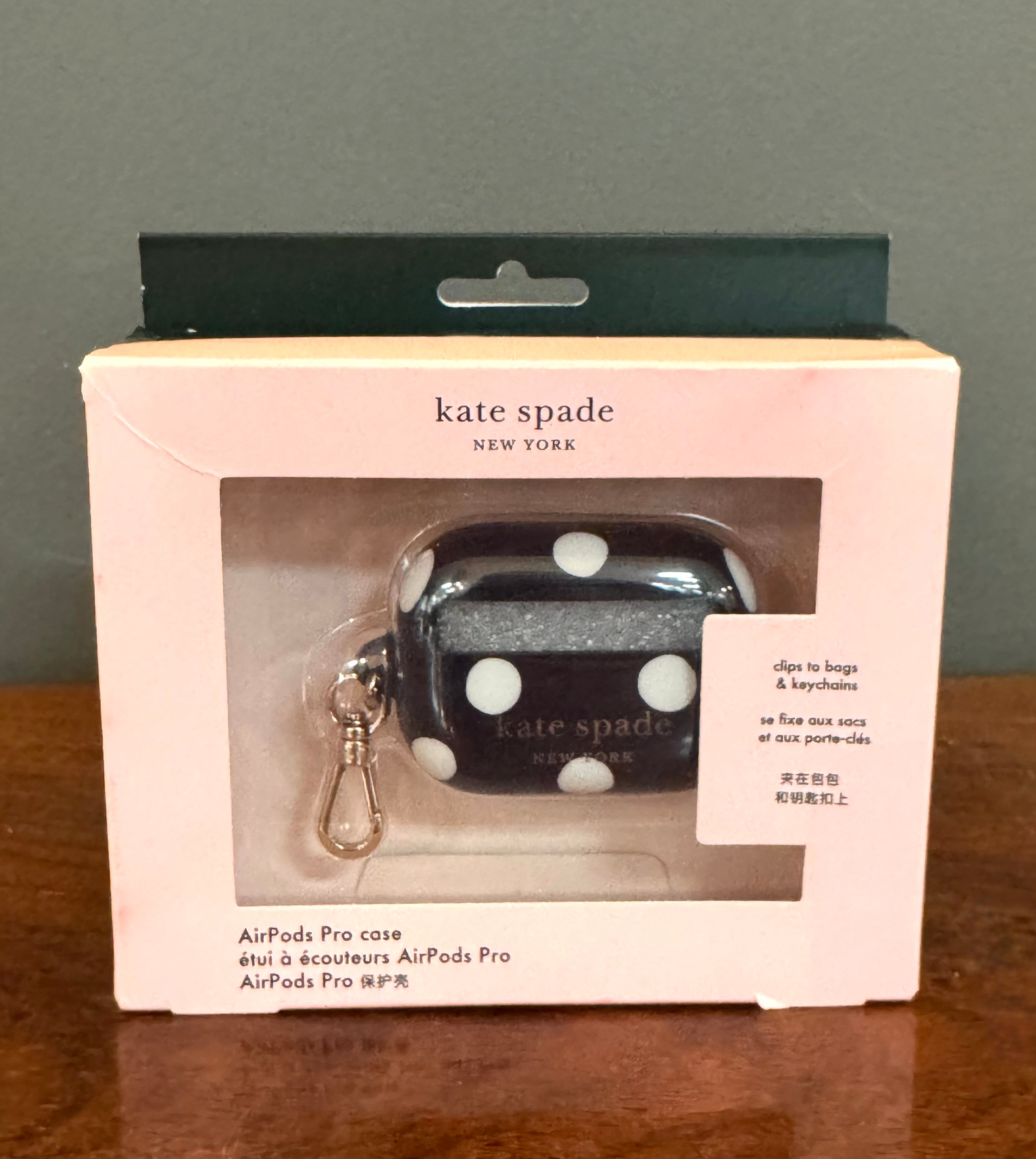 NEW! KATE SPADE Polka Dot Air Pods Pro Case