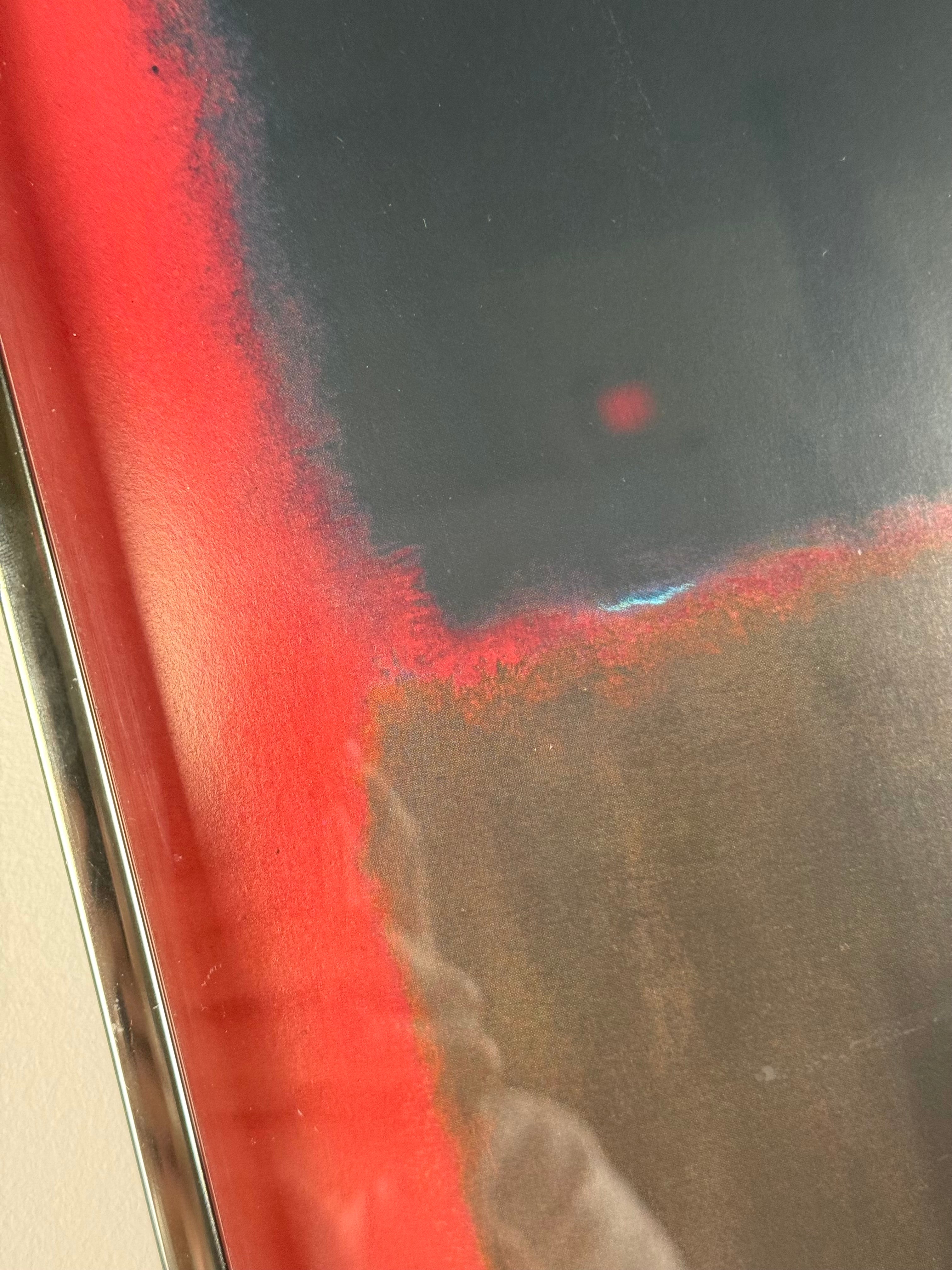 ROTHKO 1957 Untitled Red over Black Print