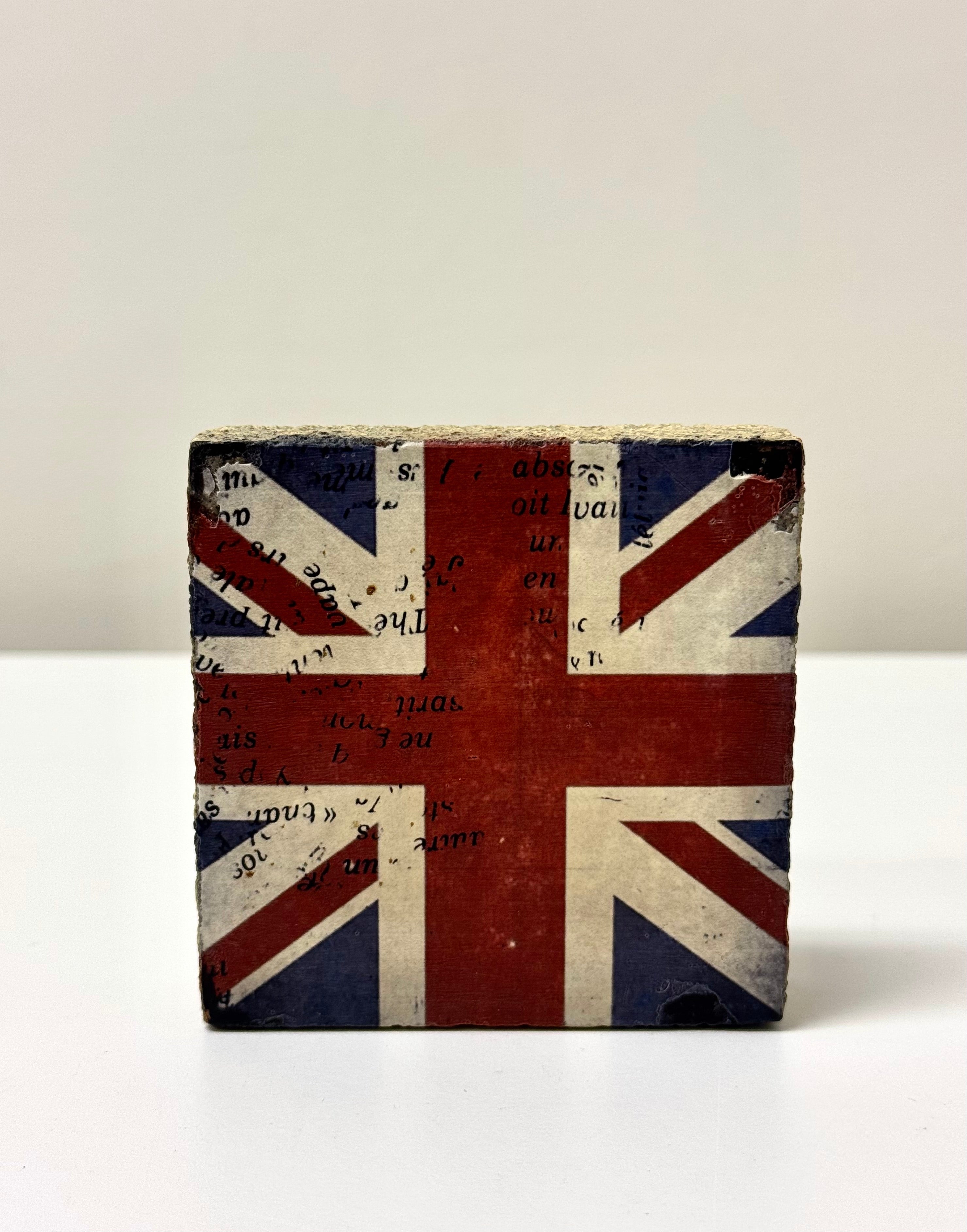 CEDAR MOUNTAIN Union Jack 3-3/4" Art Block