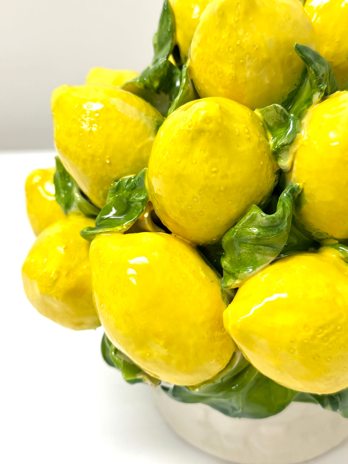 Vintage Italian Ceramic Lemon Topiary