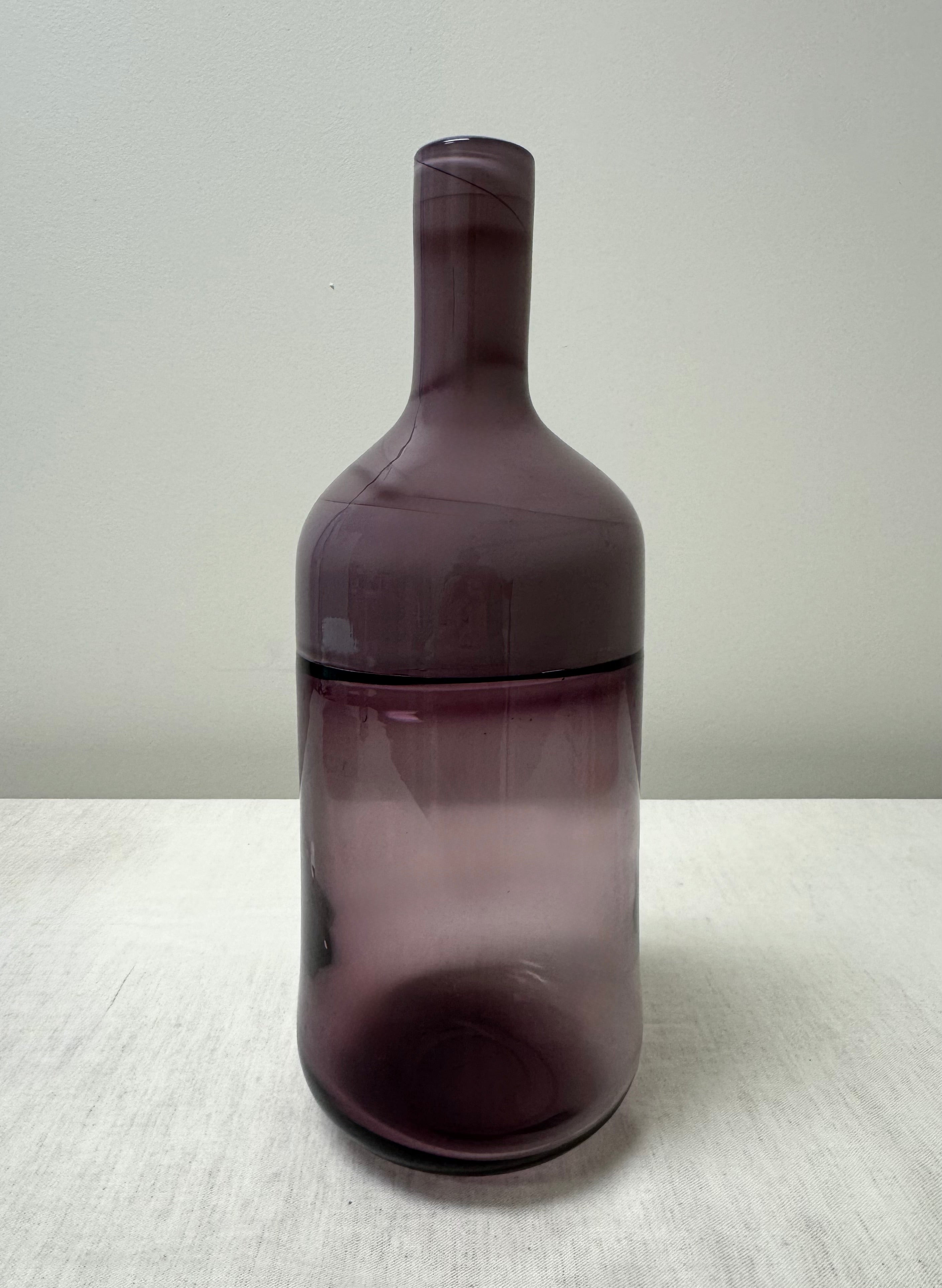 Lavender and Amethyst Glass 15" Incalmo Vase