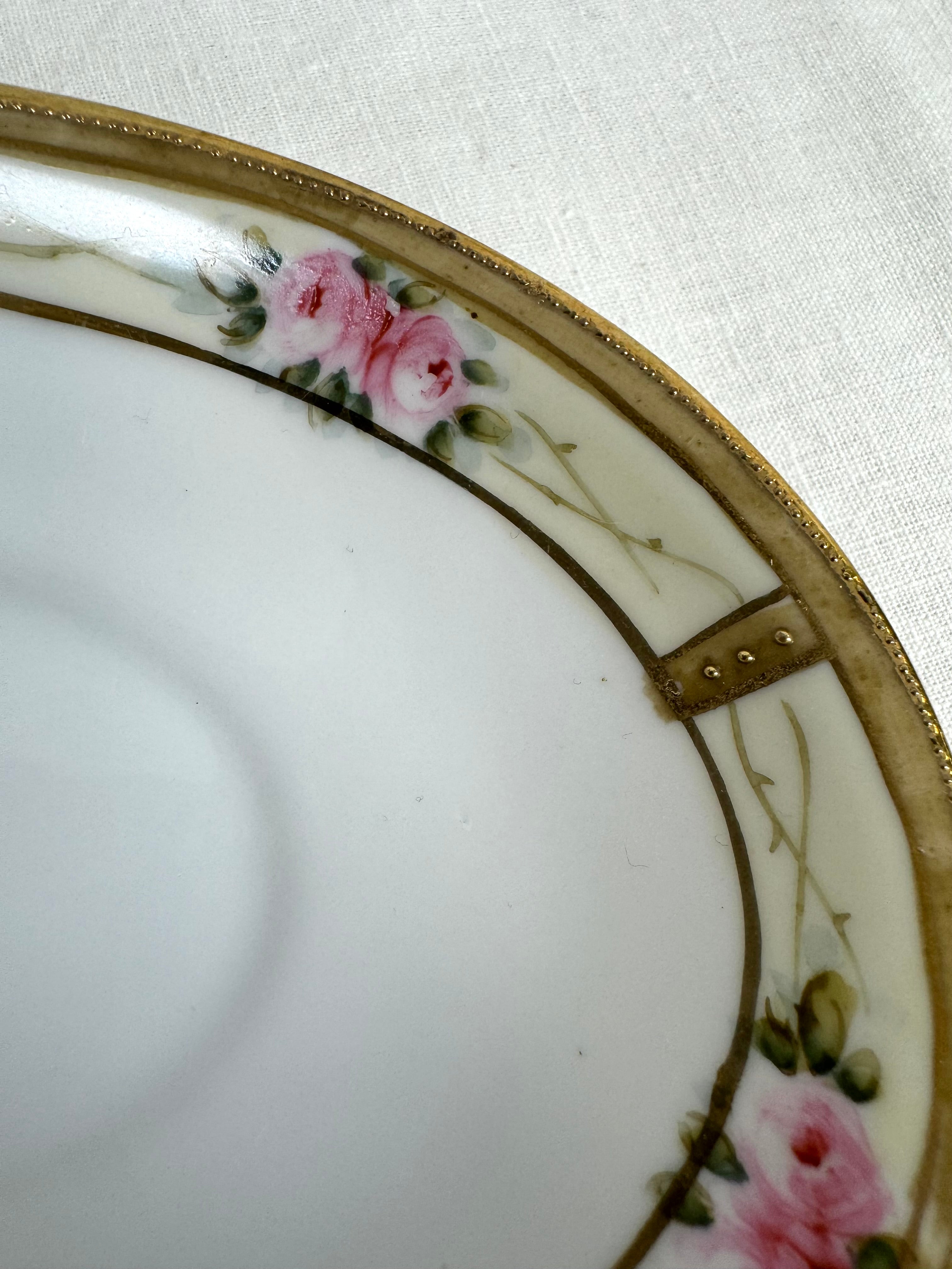 Antique NIPPON Sauce Boat with Plate