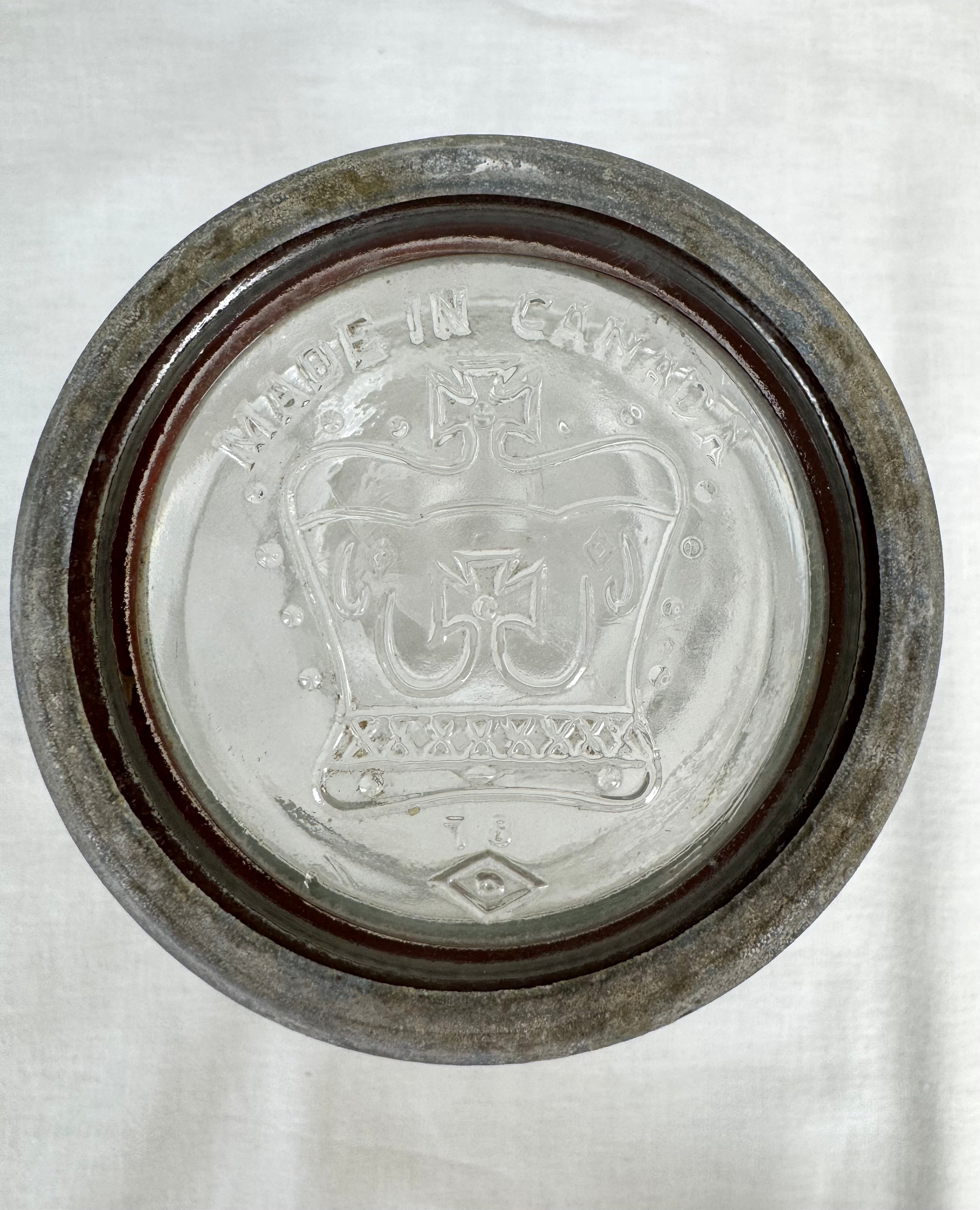 Vitntage Corona 1qt Mason Glass Jar