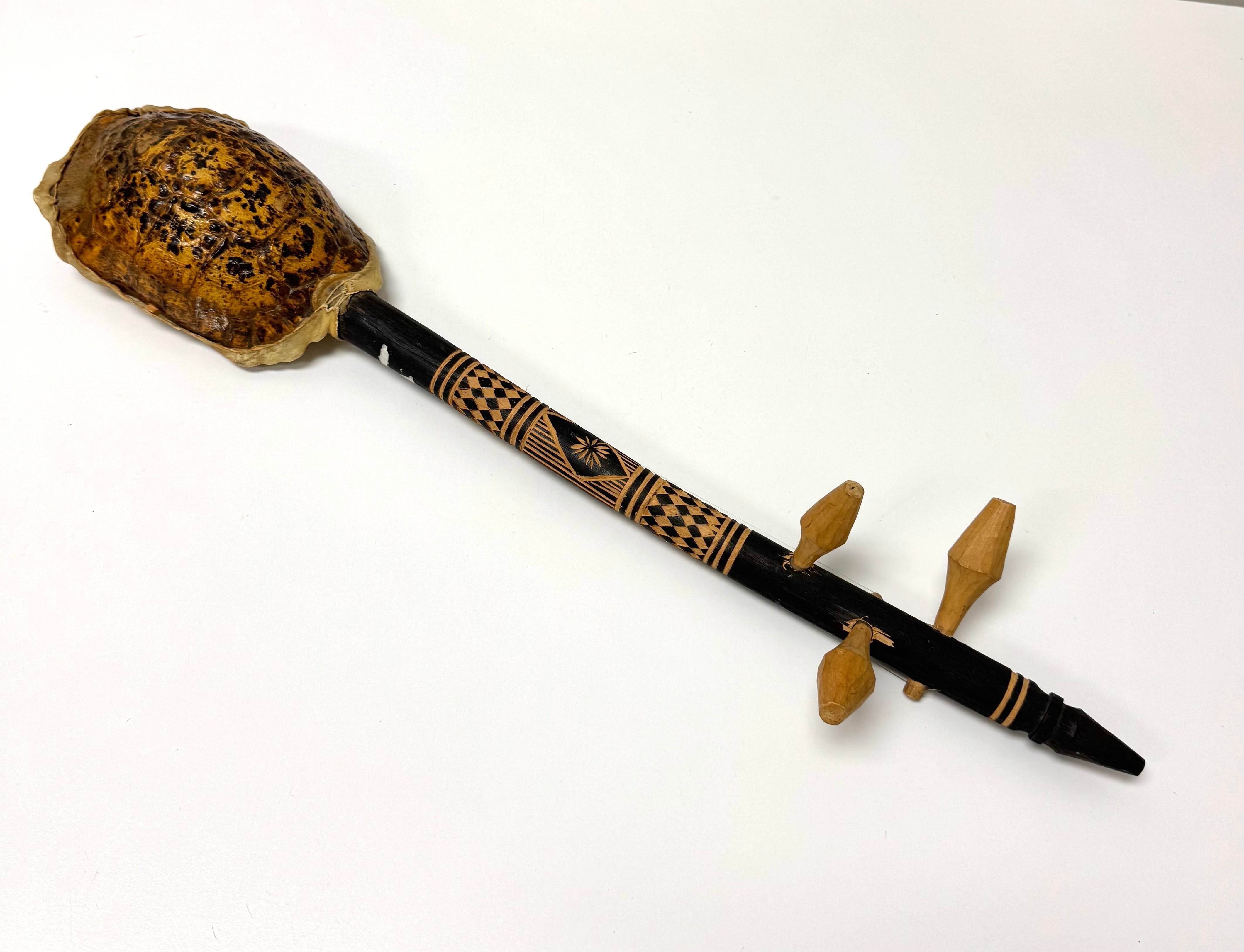 Vintage African Turtle Shell Stringed Instrument