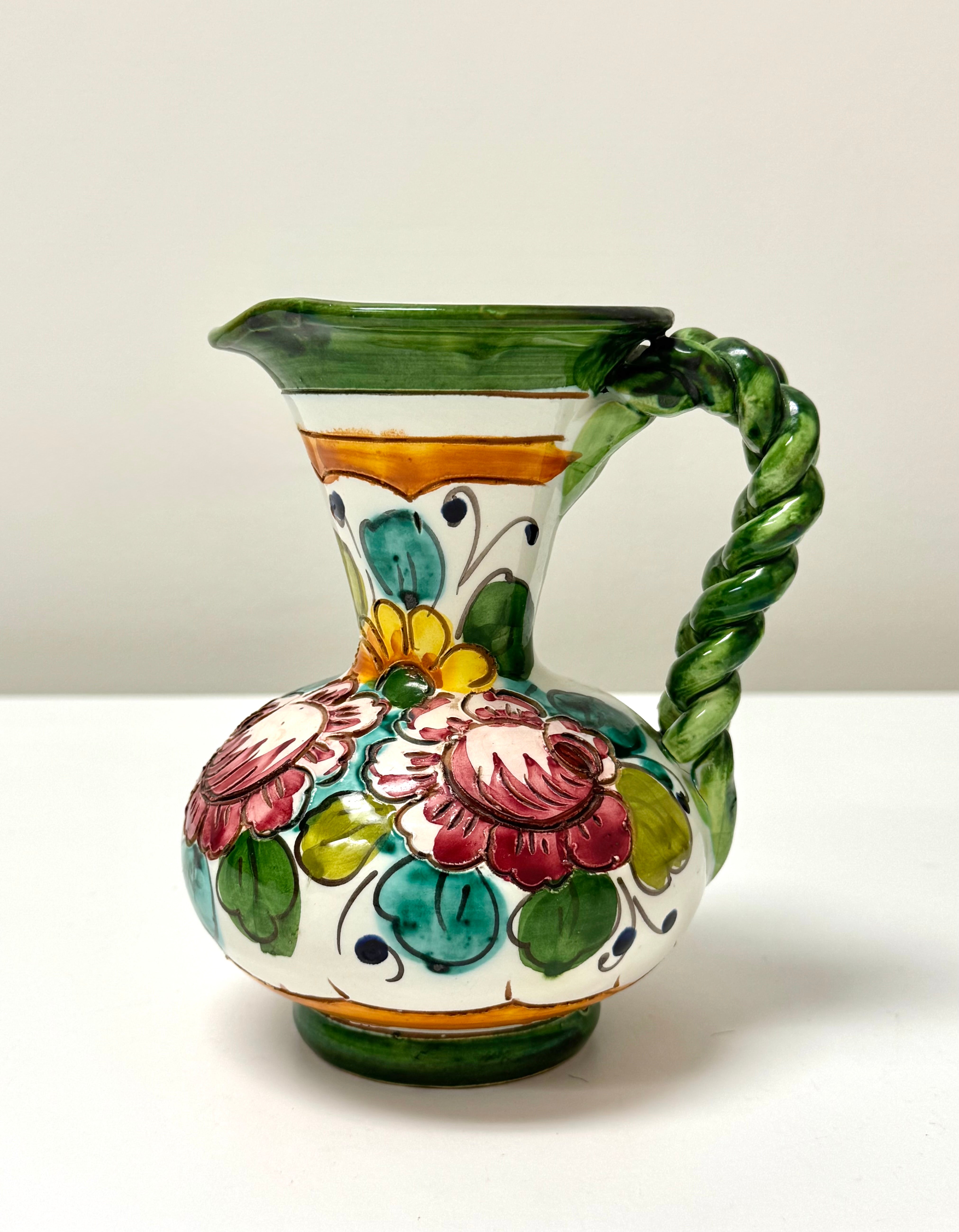Vintage Italian Majolica Pitcher