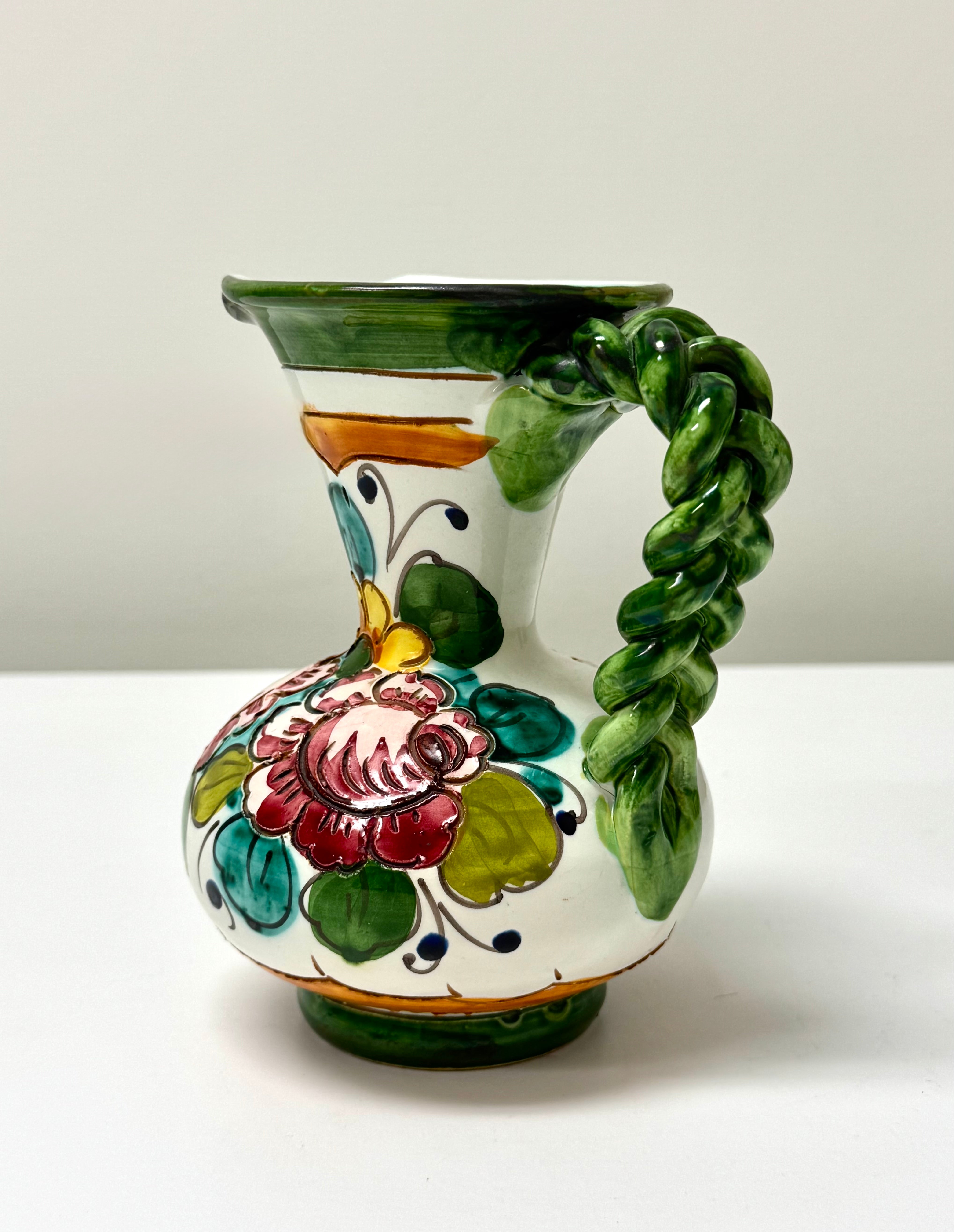 Vintage Italian Majolica Pitcher