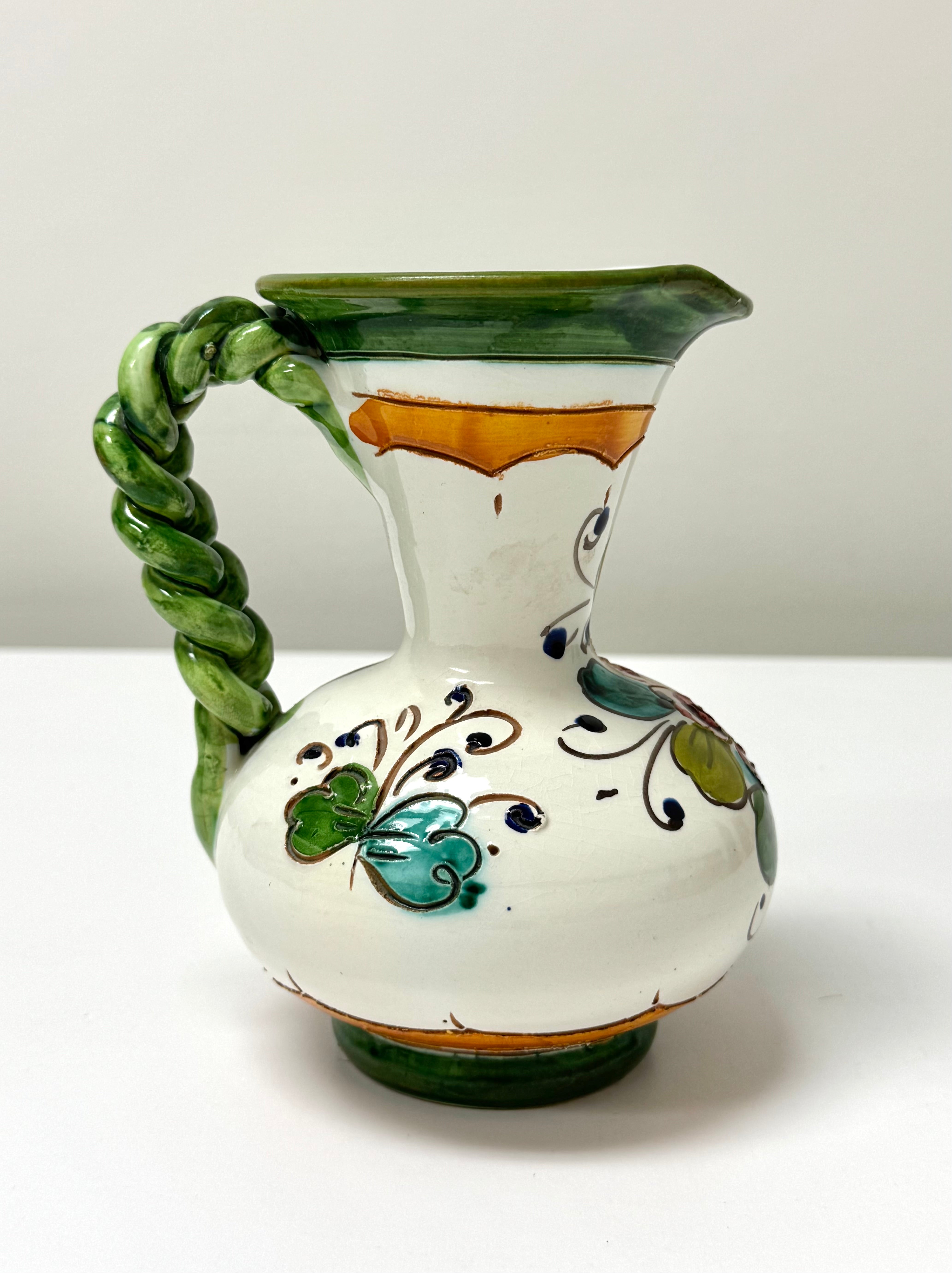 Vintage Italian Majolica Pitcher