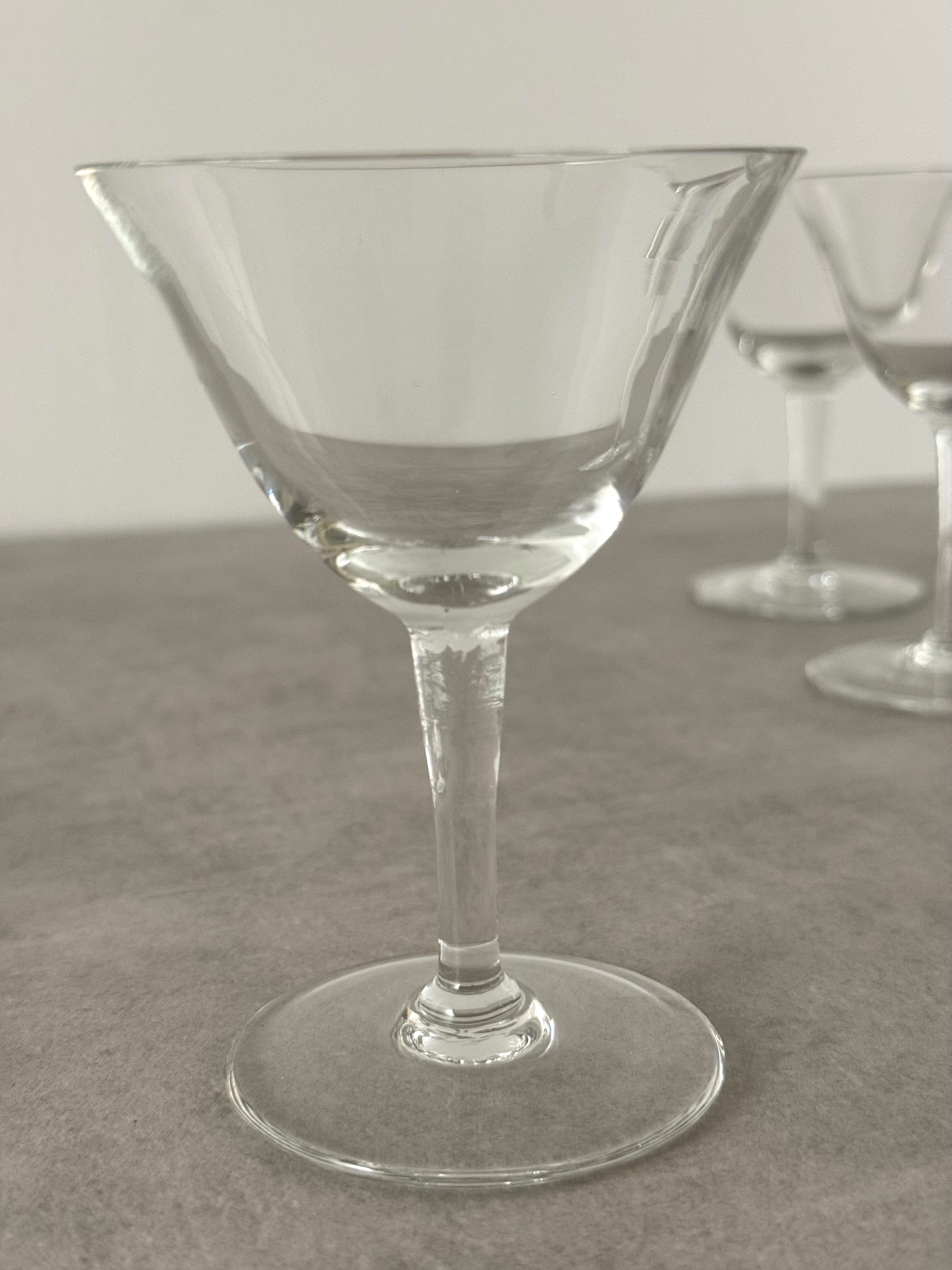 Vintage Crystal Glasses Set of 12
