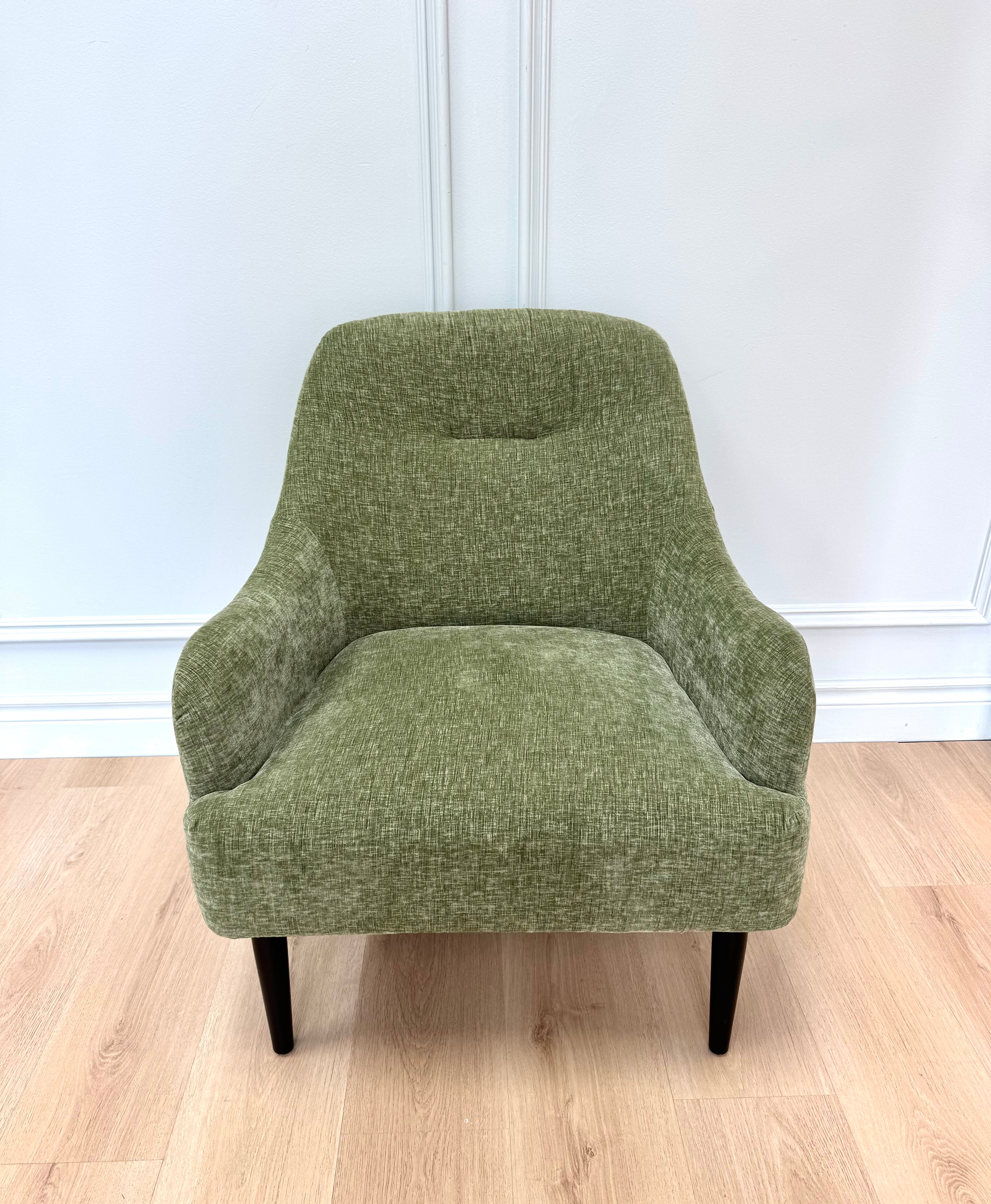 Jade Green Crushed Velvet Chair
