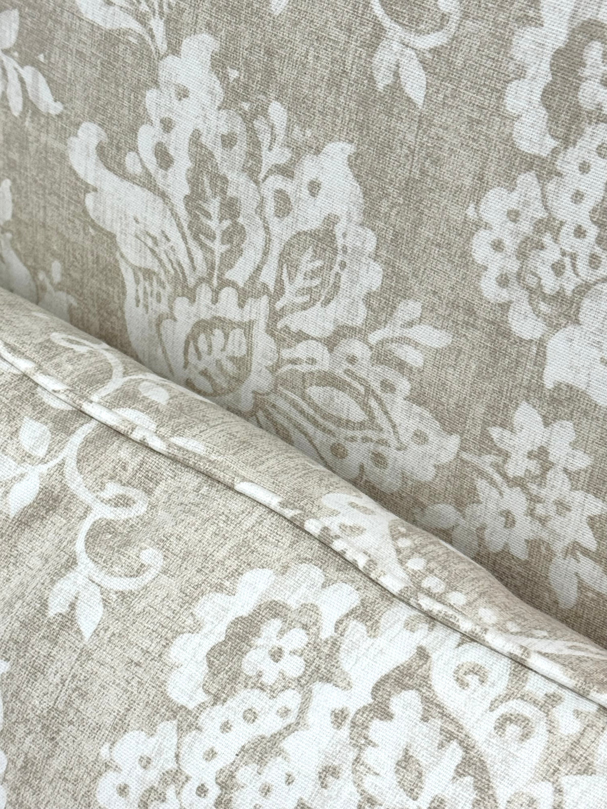 KORSON French Provincial Natural Beige & Cream Damask Chair