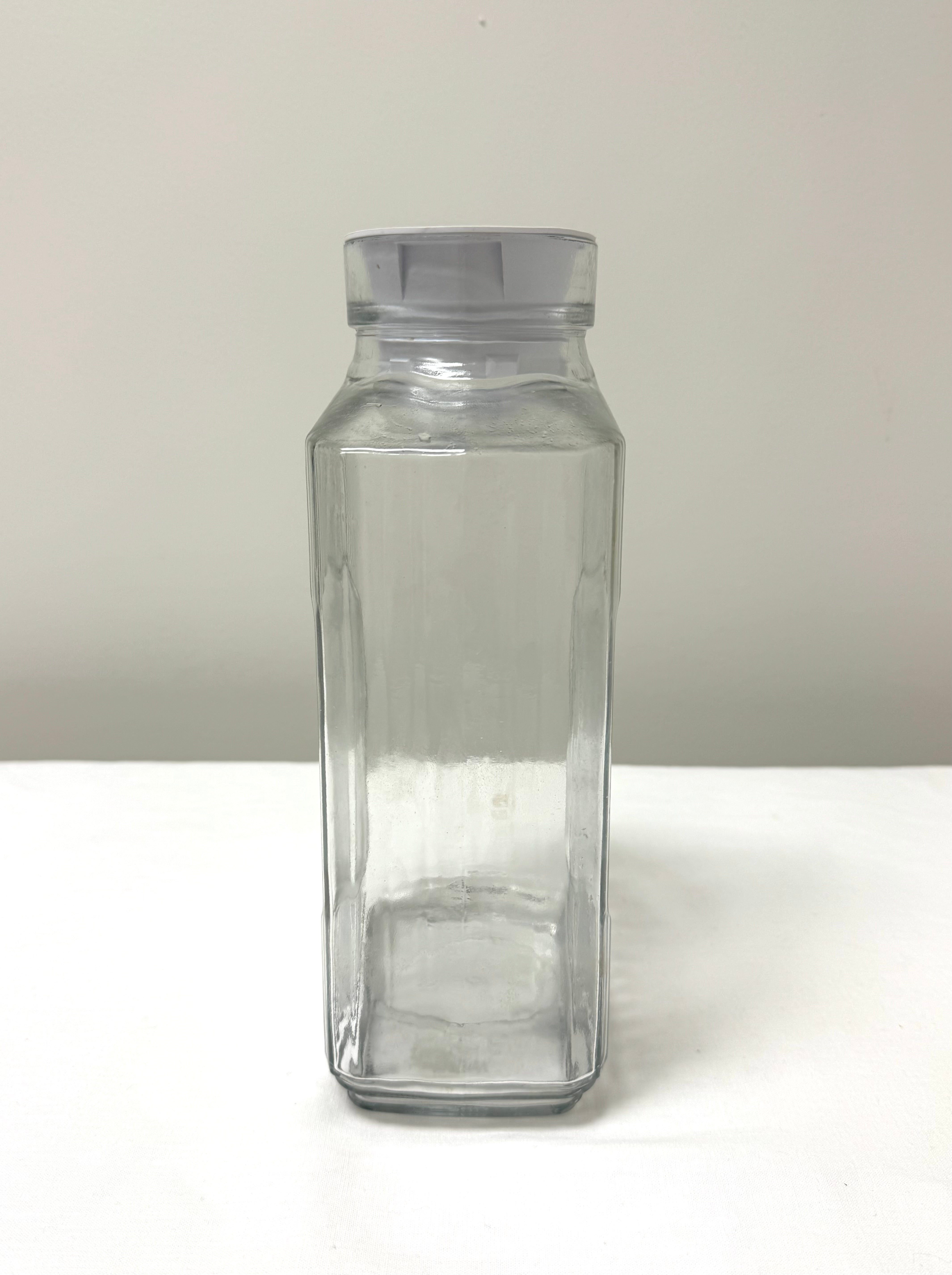 Ribbed Glass Refrigerator Jug