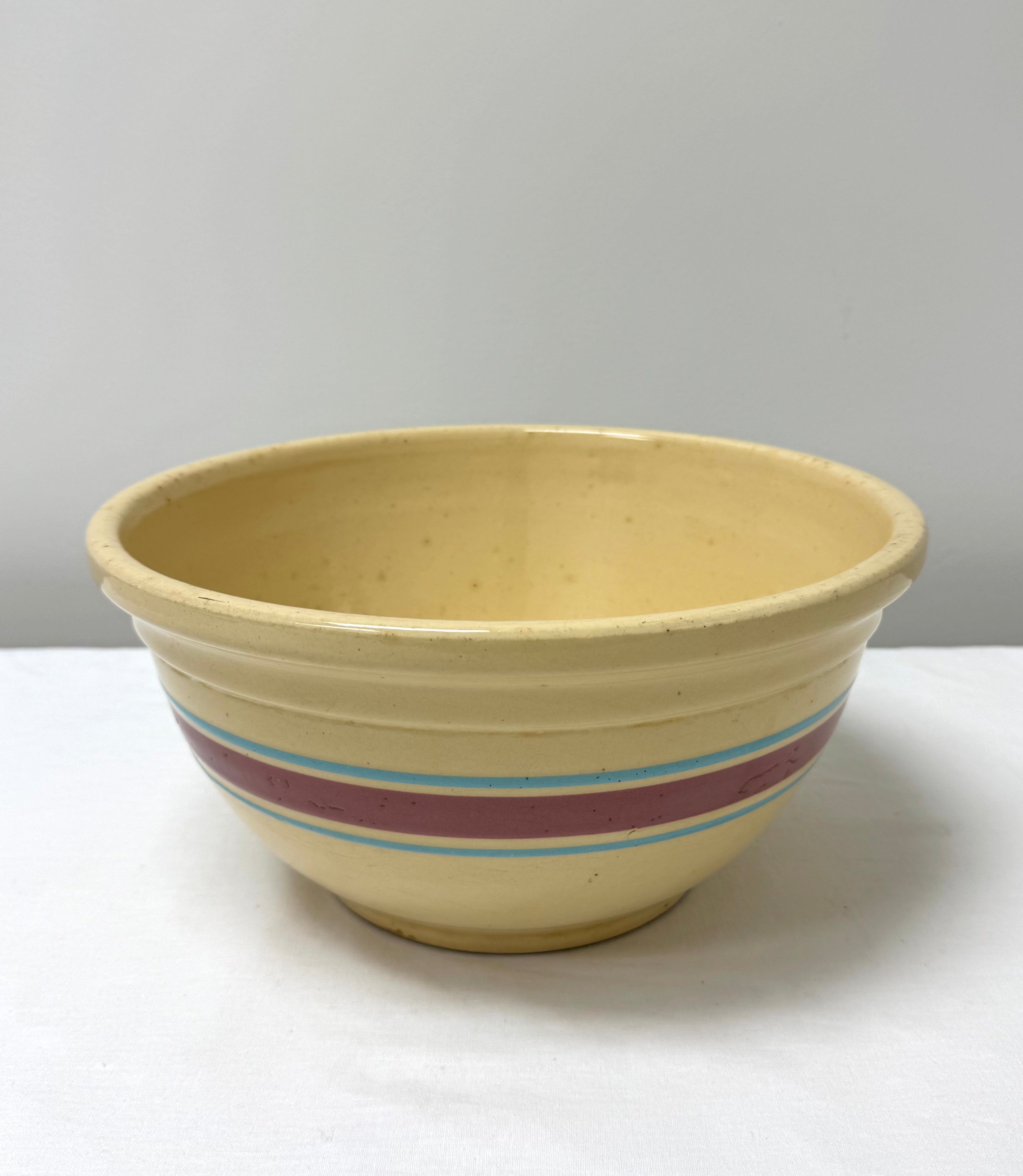 Vintage Yellowware 12" Mixing Bowl