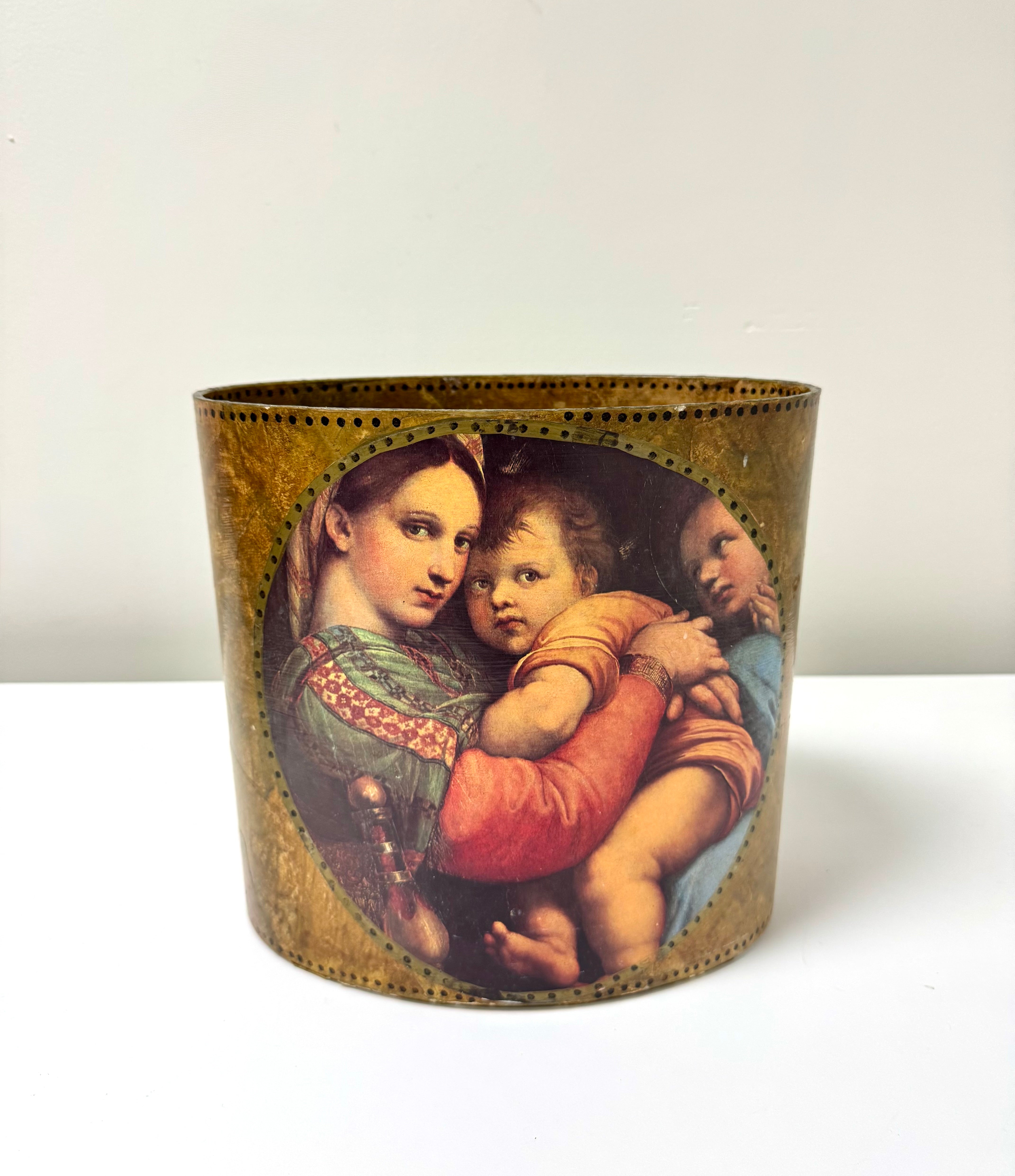 'Madonna della Seggiola' Wastebasket