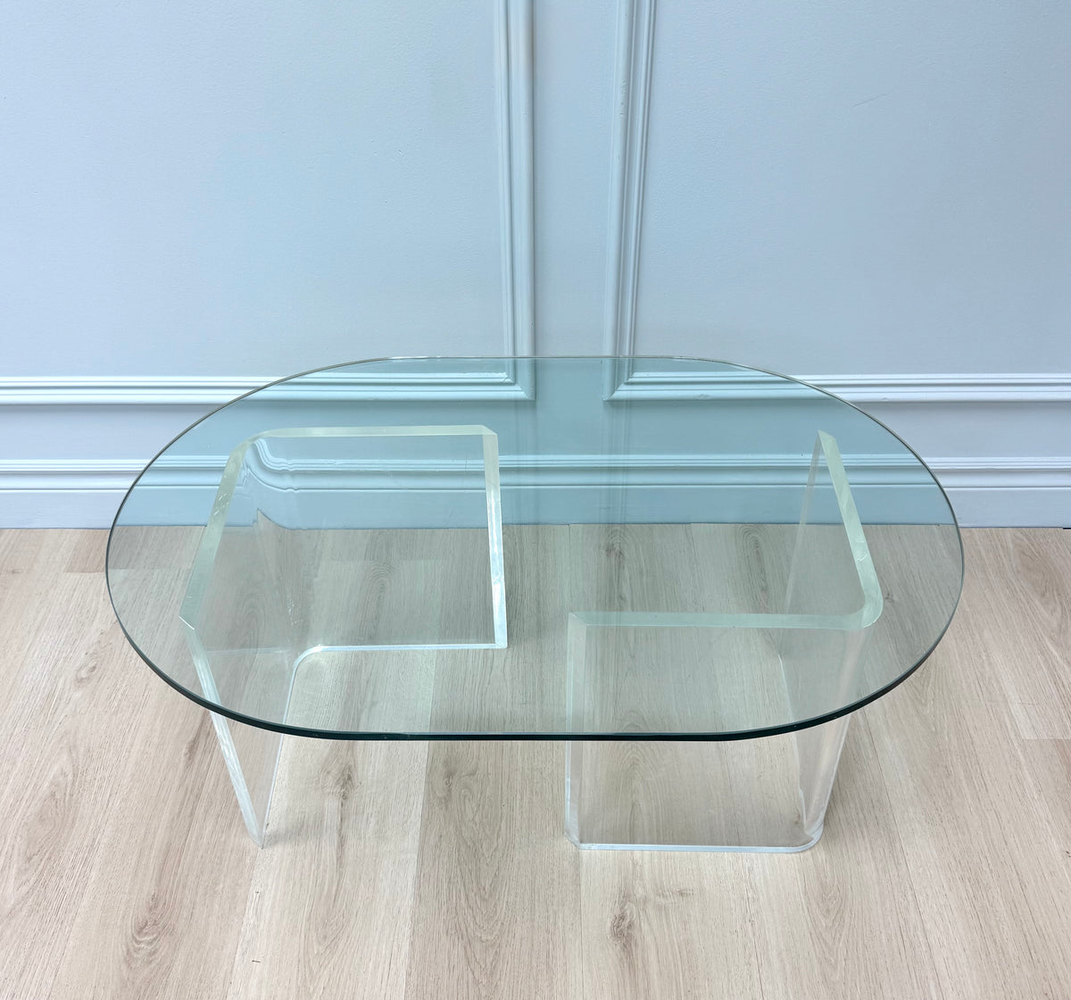 MCM Acrylic & Glass Coffee Table