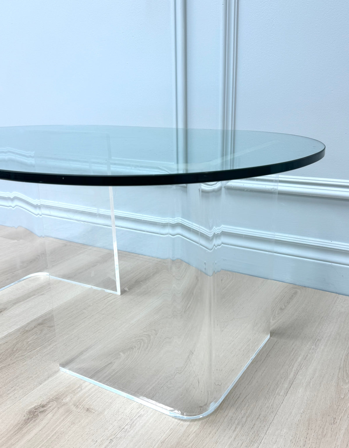 MCM Acrylic & Glass Coffee Table