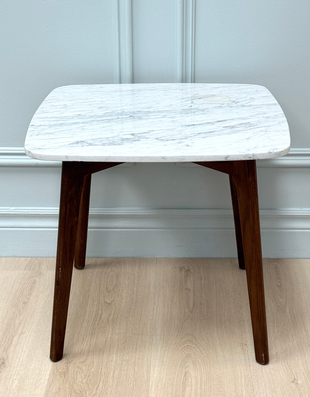 ARTICLE Walnut & Marble Side Table