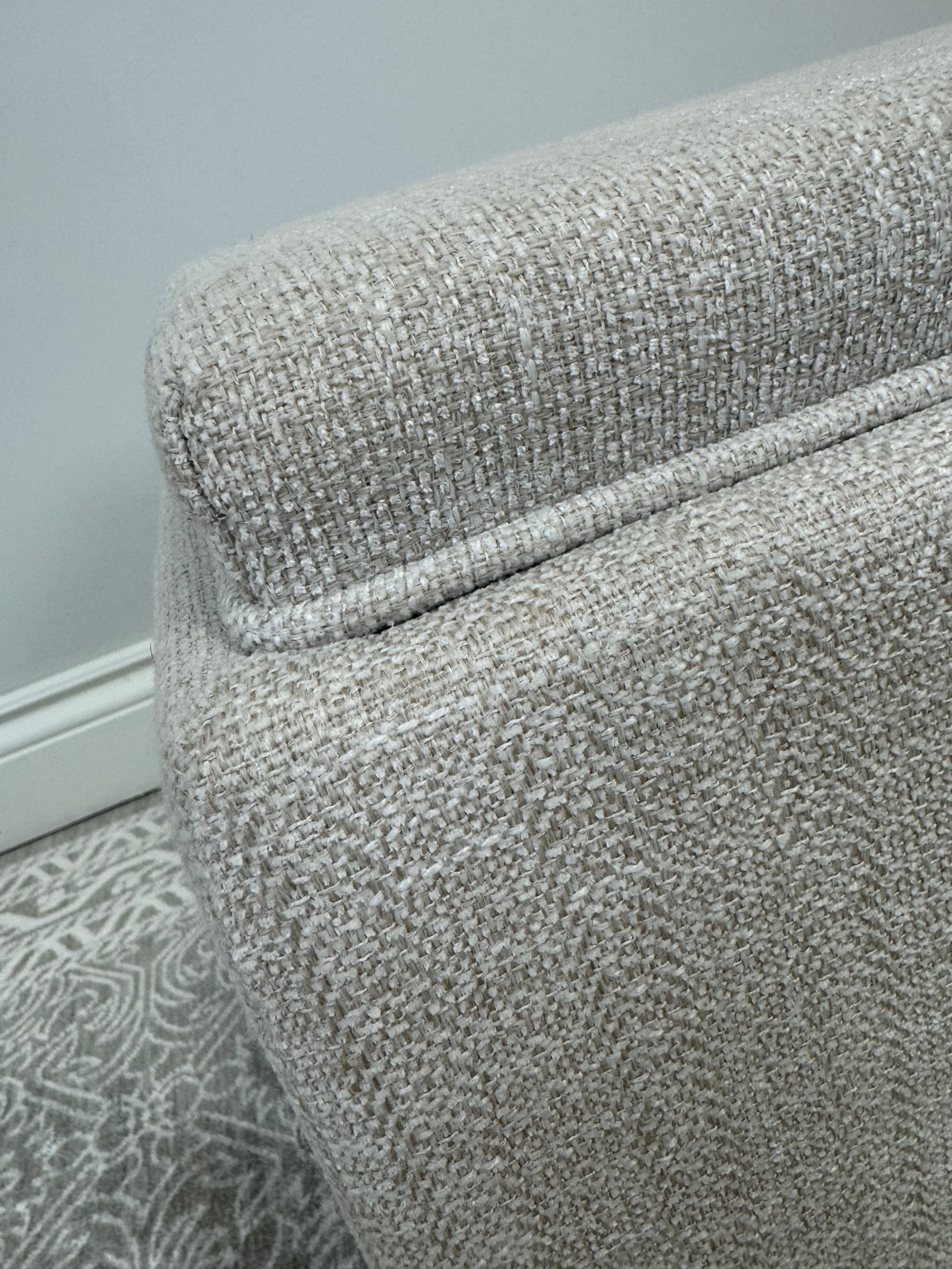 Ivory Storage Ottoman