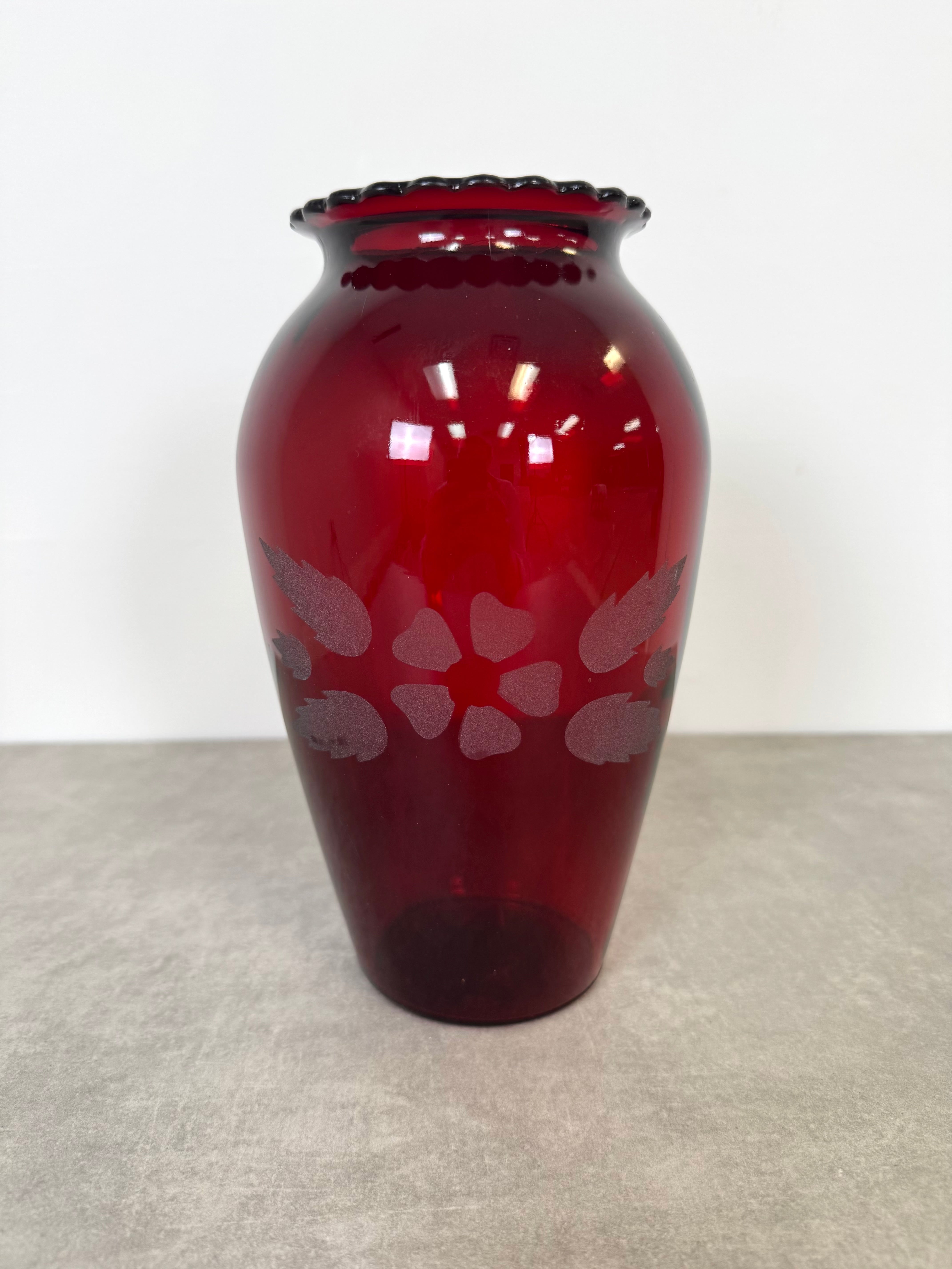 Vintage Royal Ruby Vase