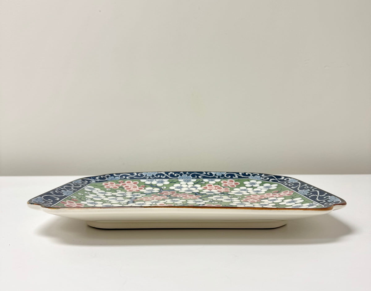 Vintage Kutani Floral Platter