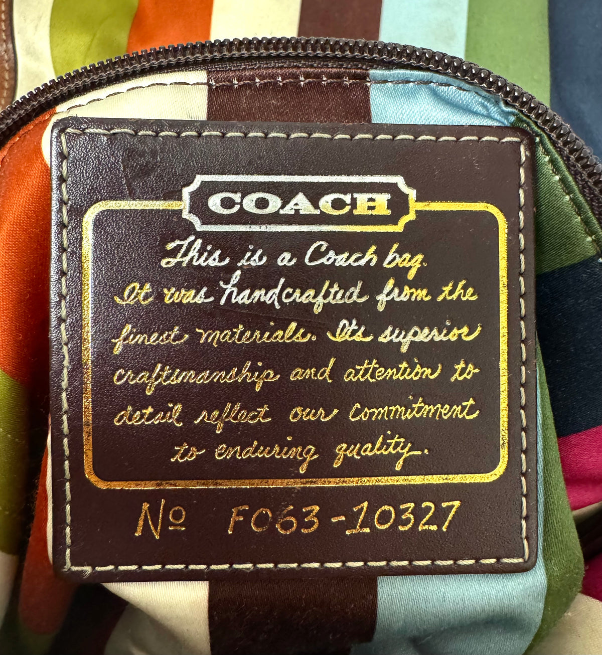 Vintage COACH 'Ali' Flap Hobo Bag