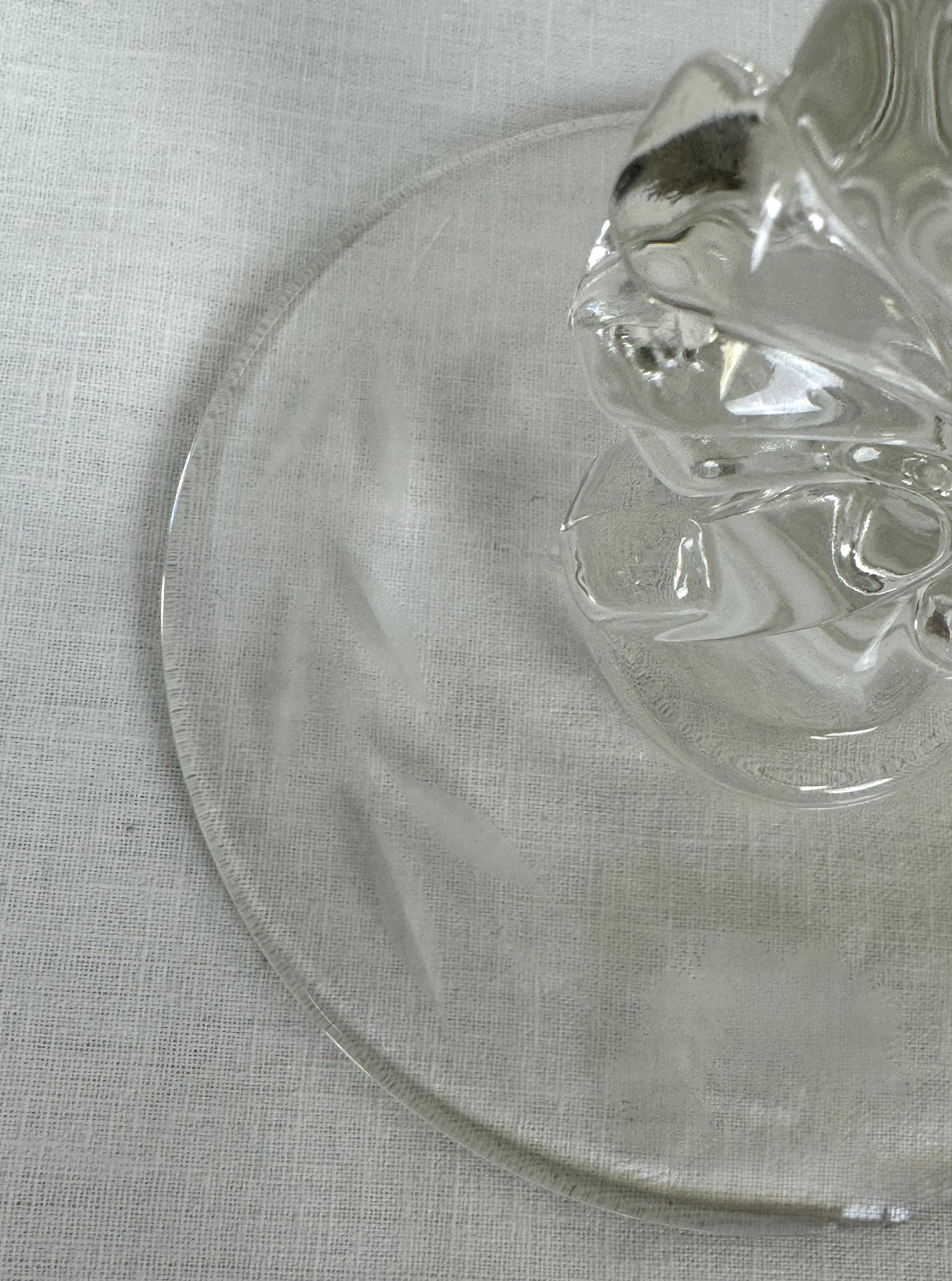 Vintage Cornflower Glass Candle Holder