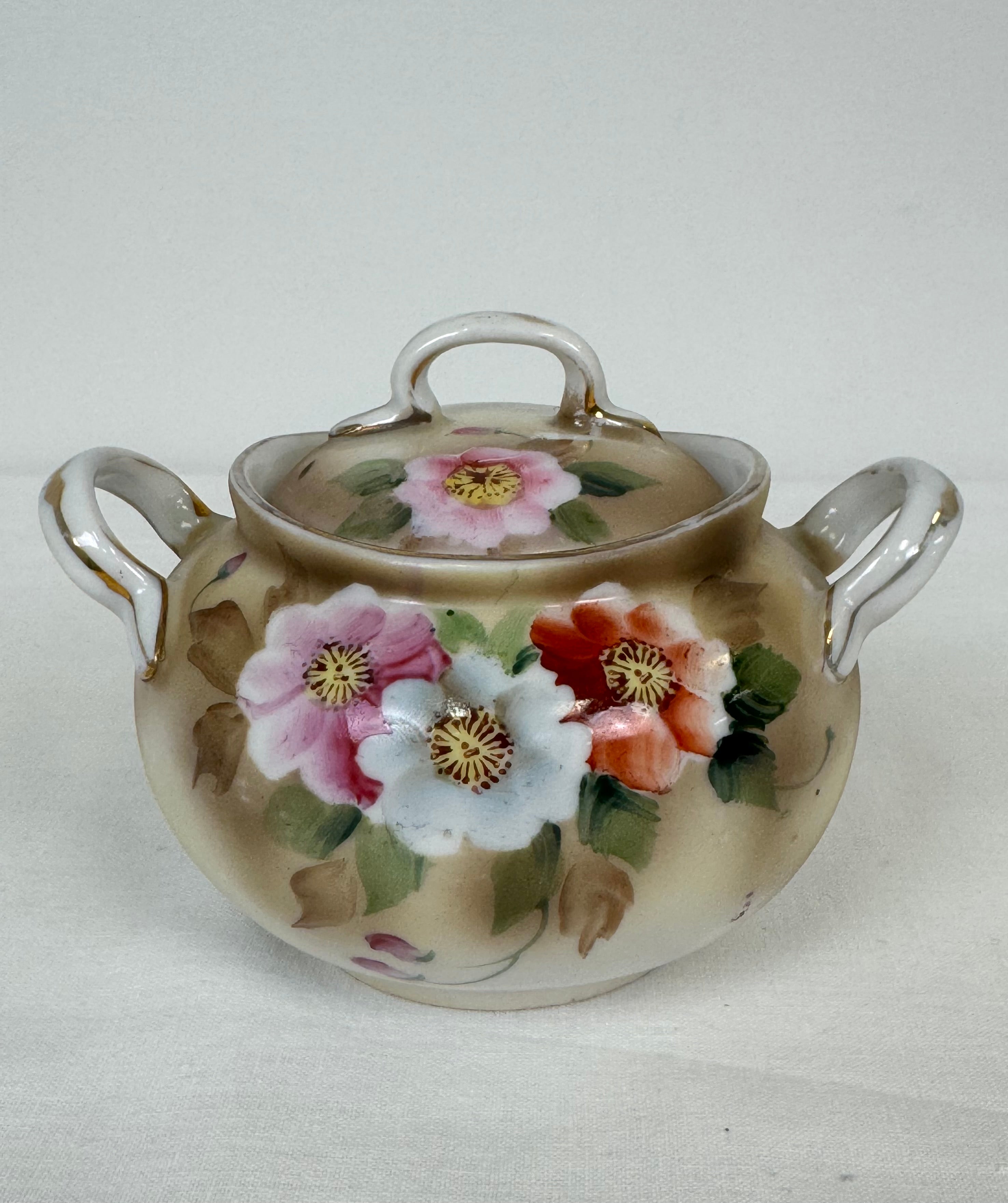 Antique NIPPON Sugar Bowl with Lid