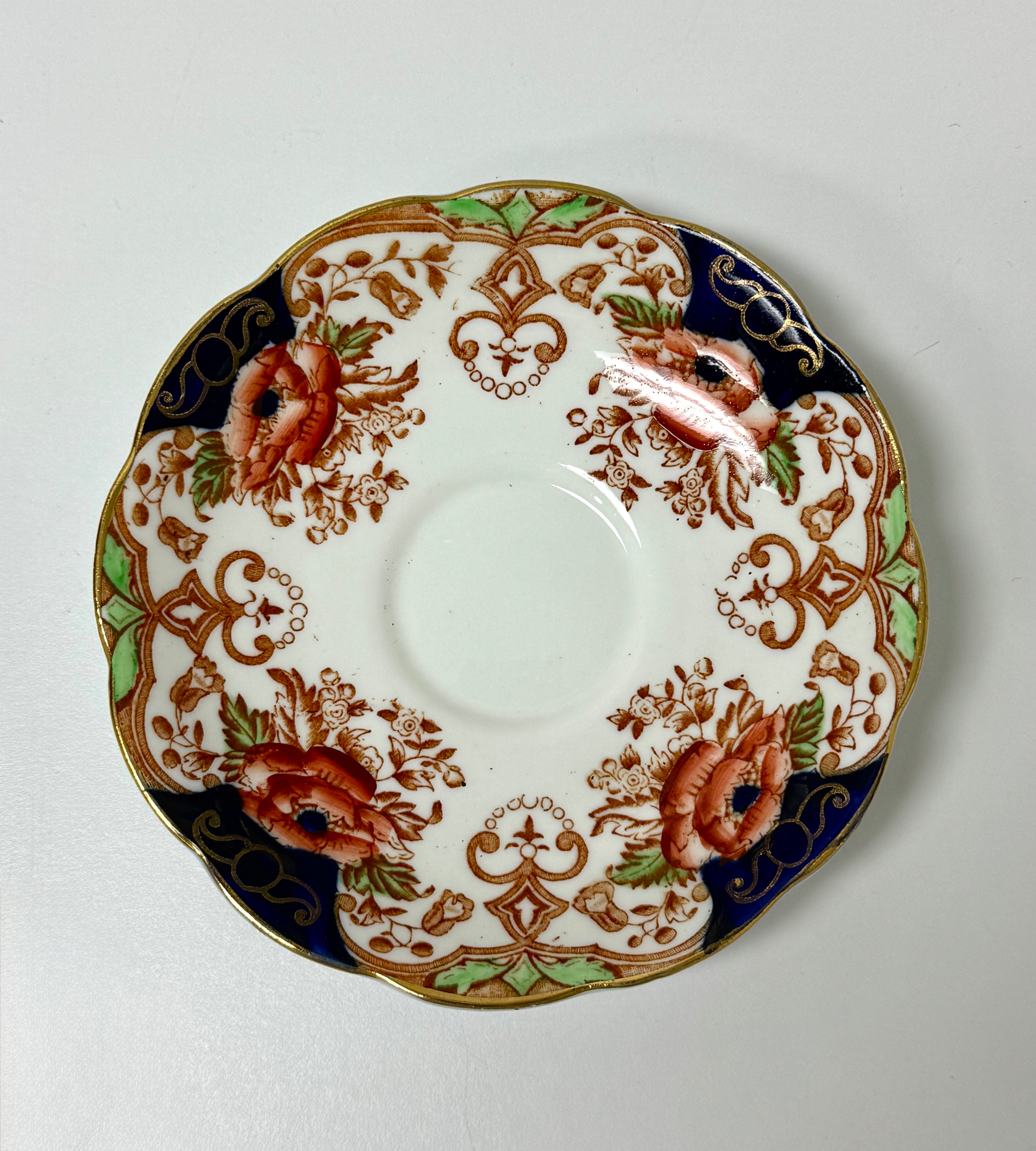 BELL CHINA Floral Swag Cup & Saucer