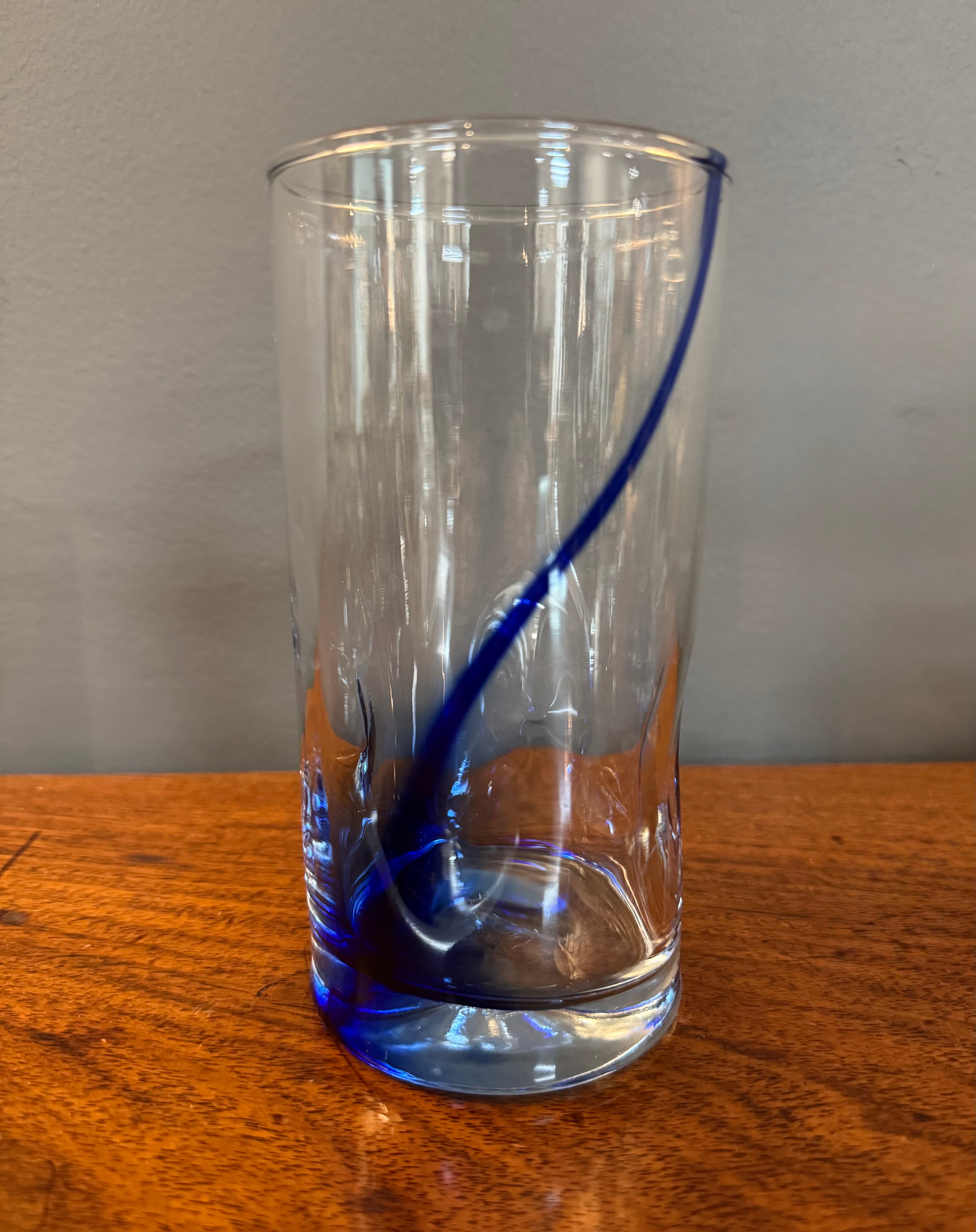 Vintage LIBBEY Blue Ribbon Glasses Set of