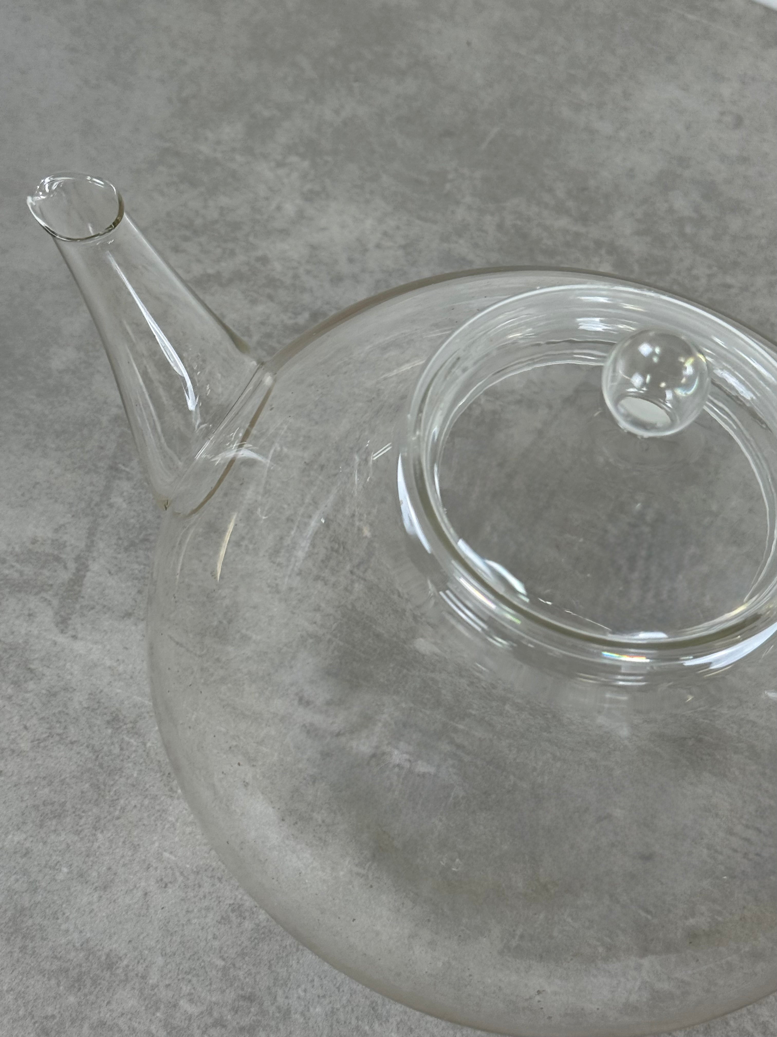 Vintage JENAER Glass Tea Pot with Lid