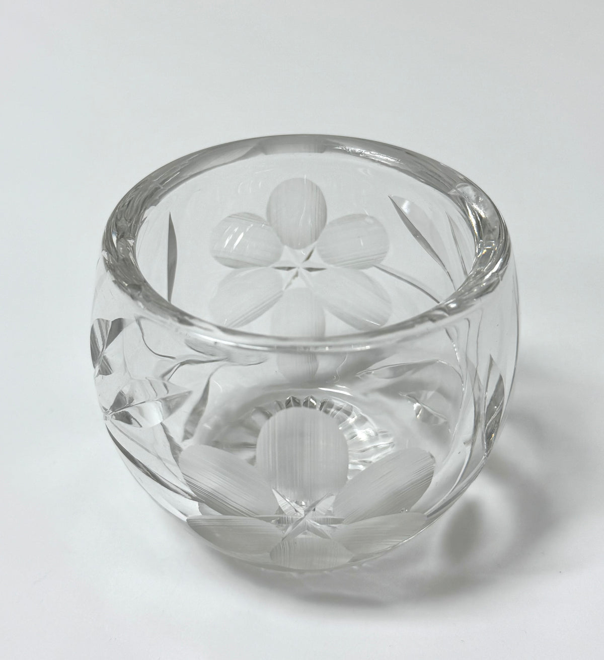Vintage Cut Crystal Condiment Pot