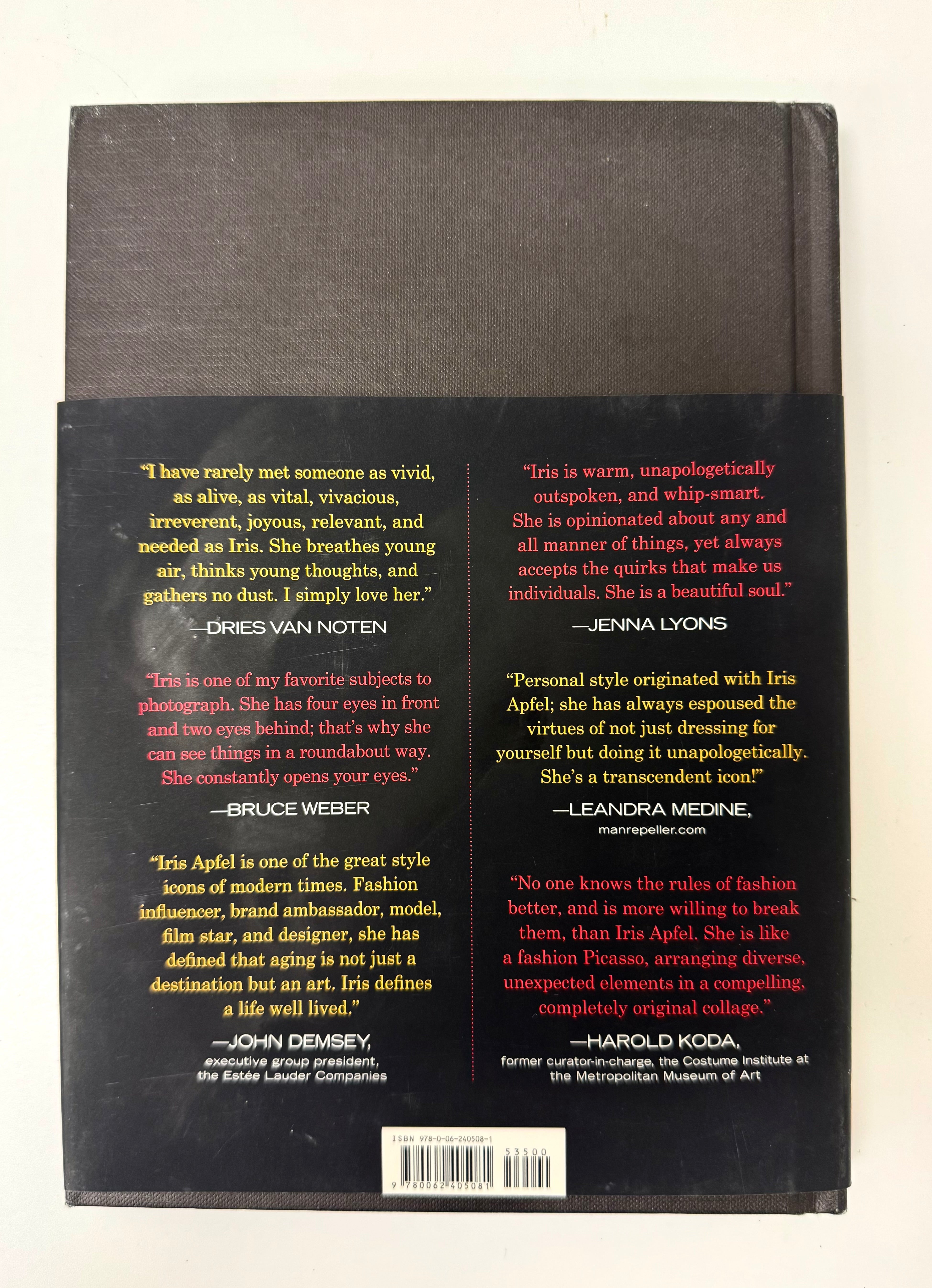'Iris Apfel - Accidental Icon' Hardcover
