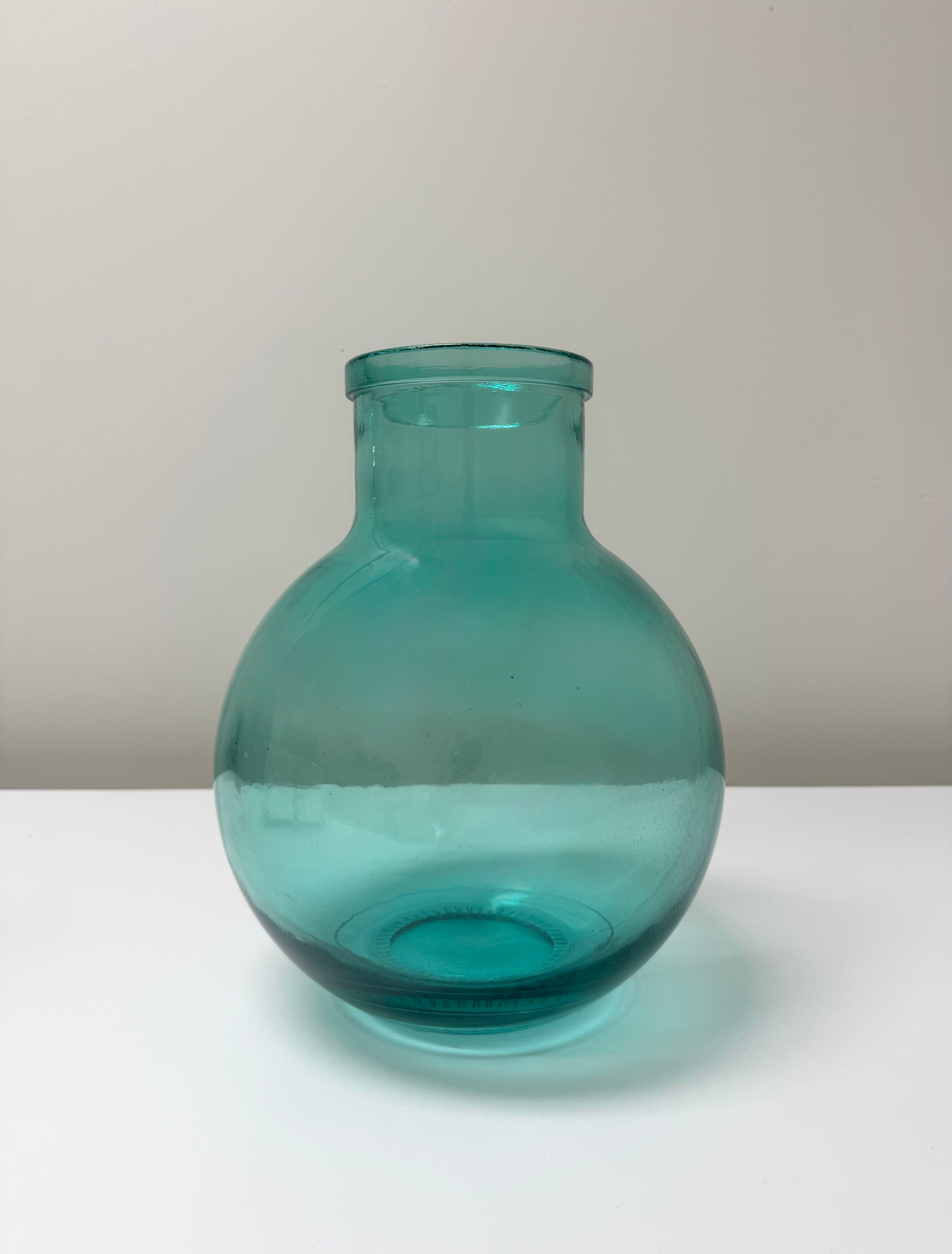 Aqua 12" Bottle Vase