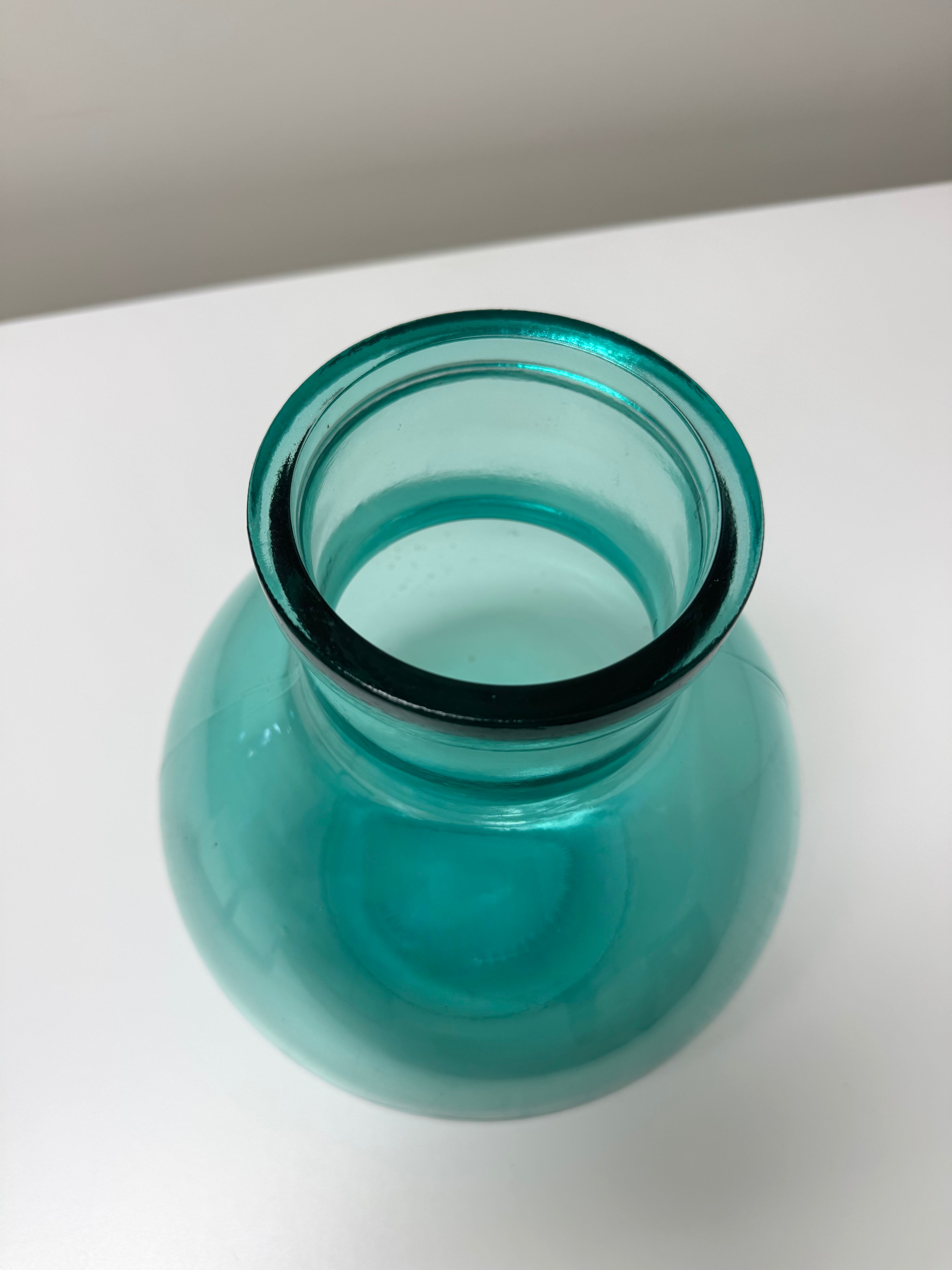 Aqua 12" Bottle Vase