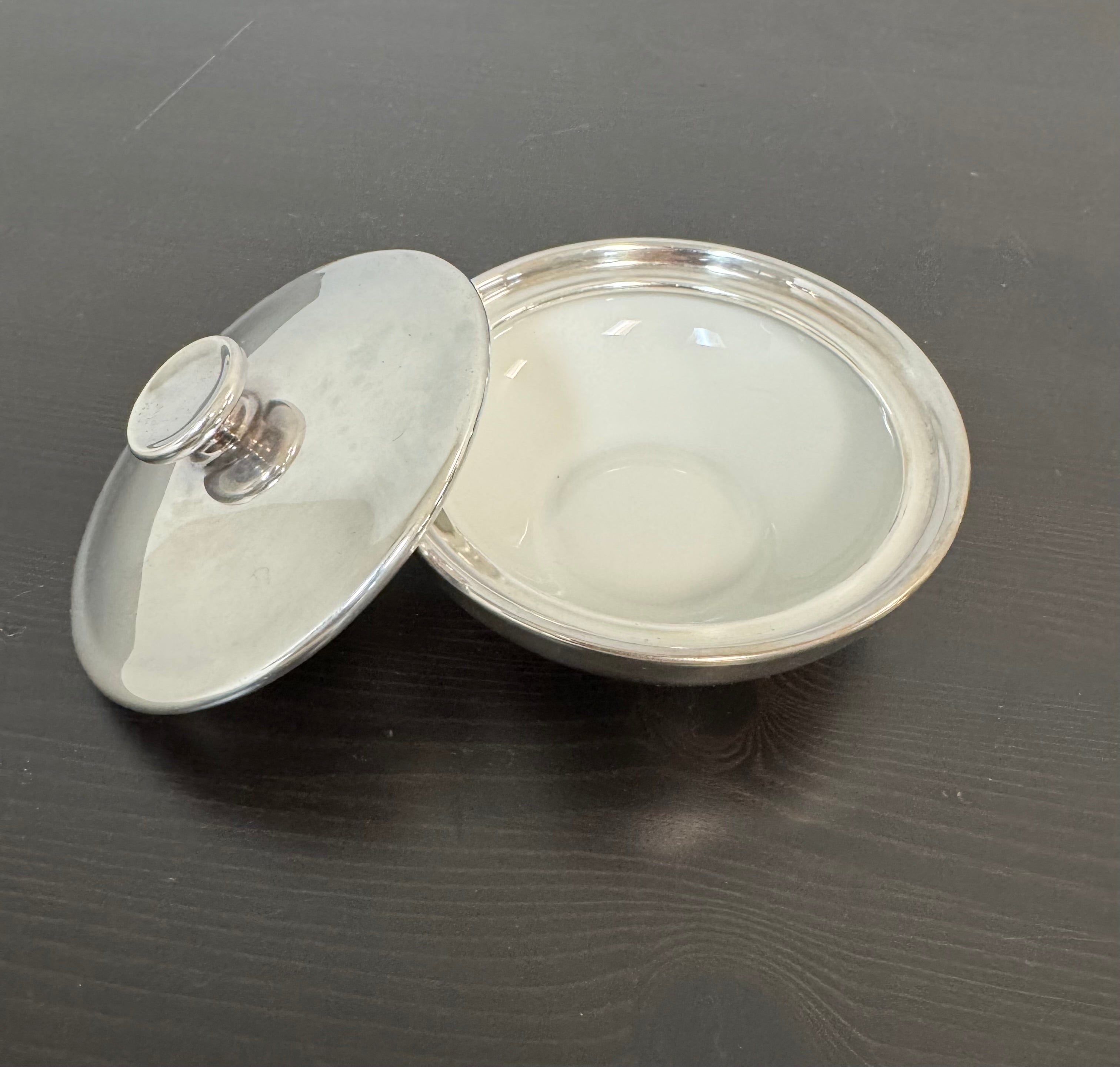 Silver Porcleain Cream & Sugar Set
