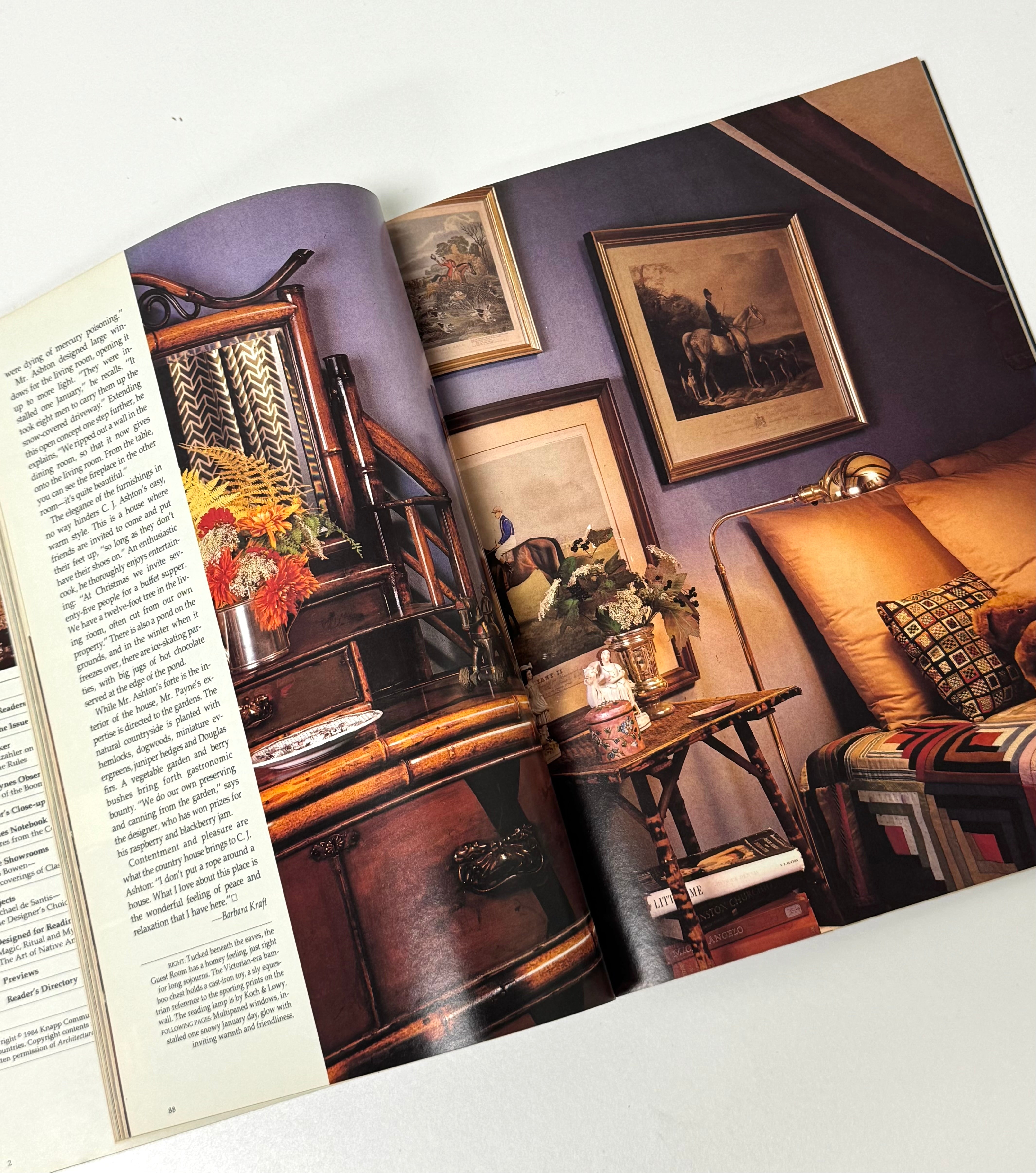 Vintage ARCHITECTURAL DIGEST February 1984