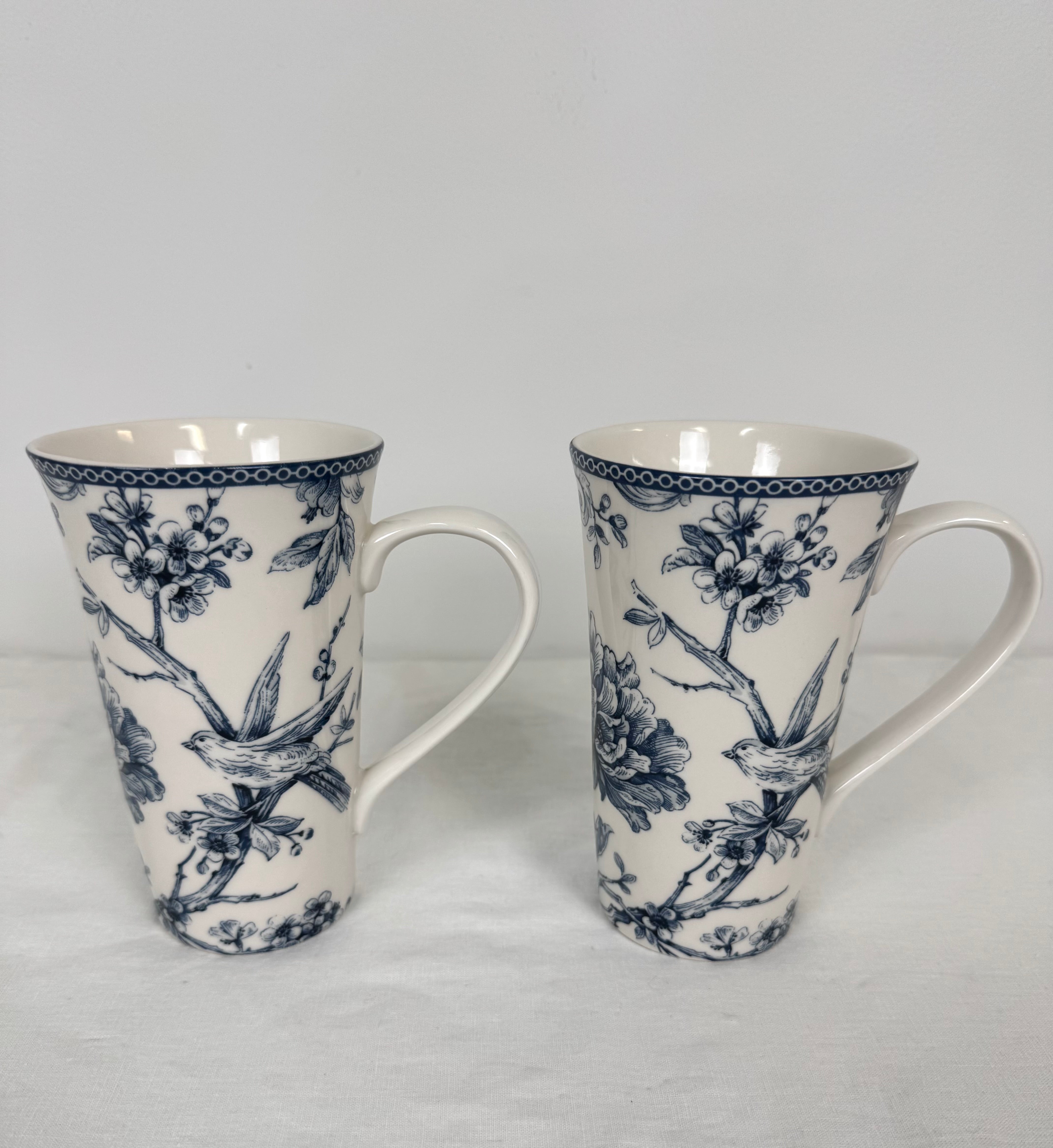 'Adelaide Blue' Latte Mugs Set of 2