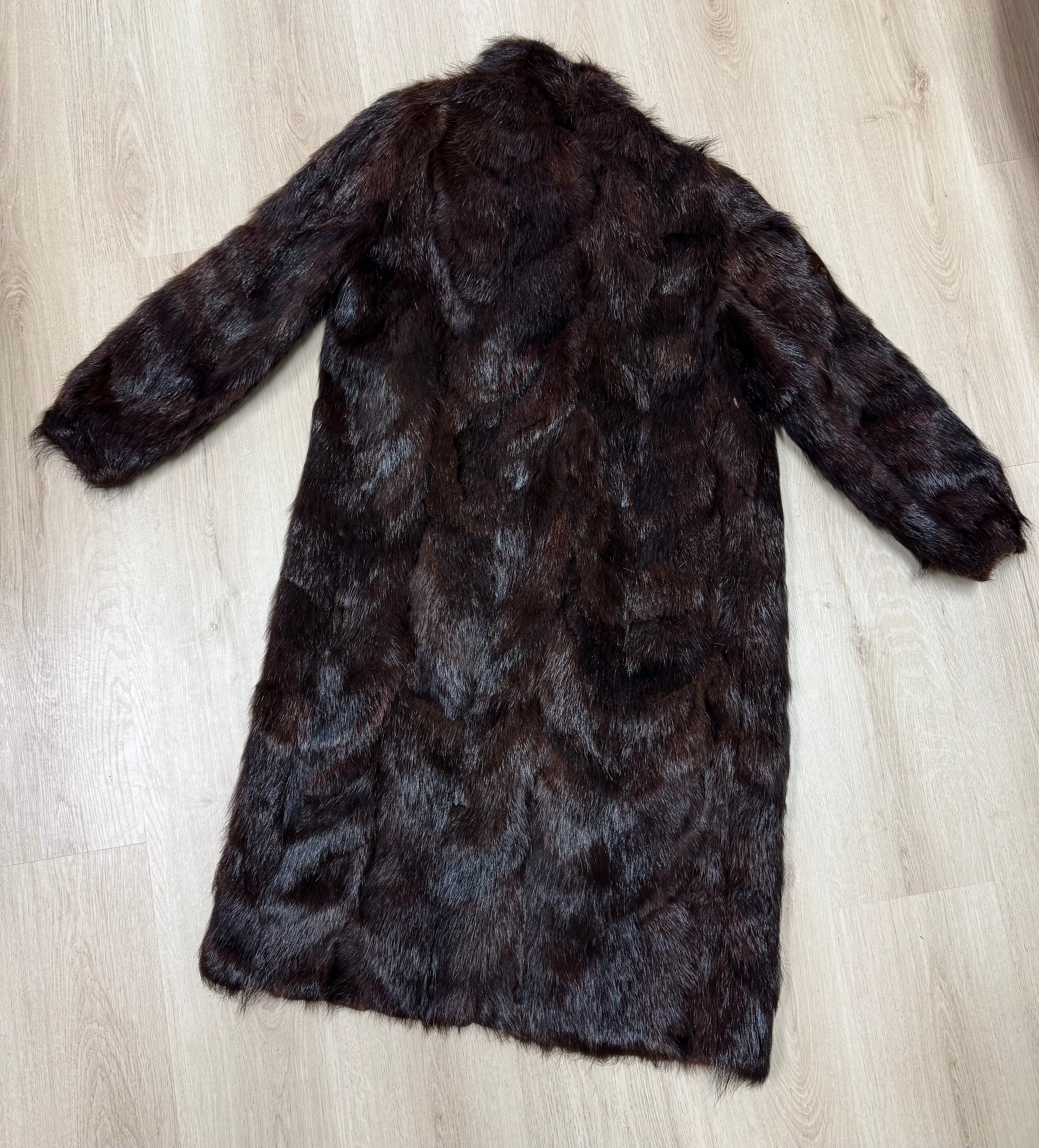 Vintage Upcycled Beaver Coat