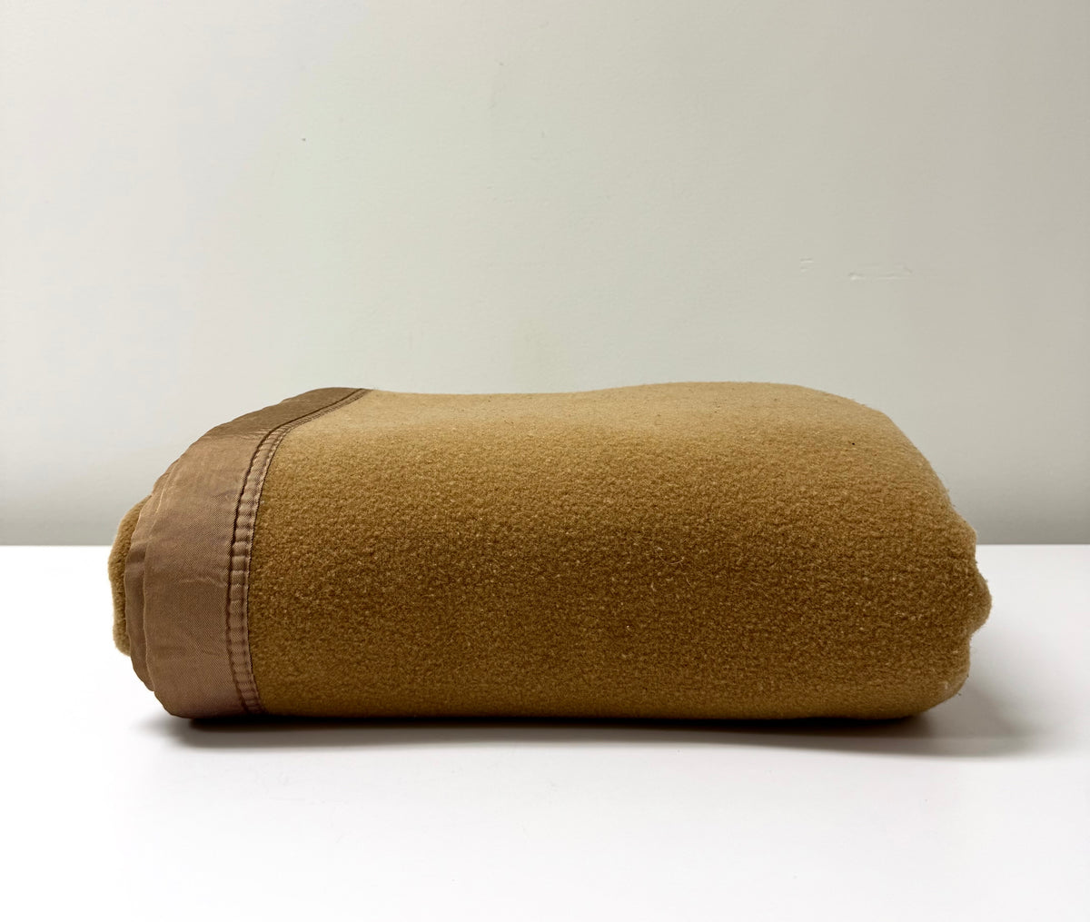 Vintage Camel Hair 63" x 85" Blanket