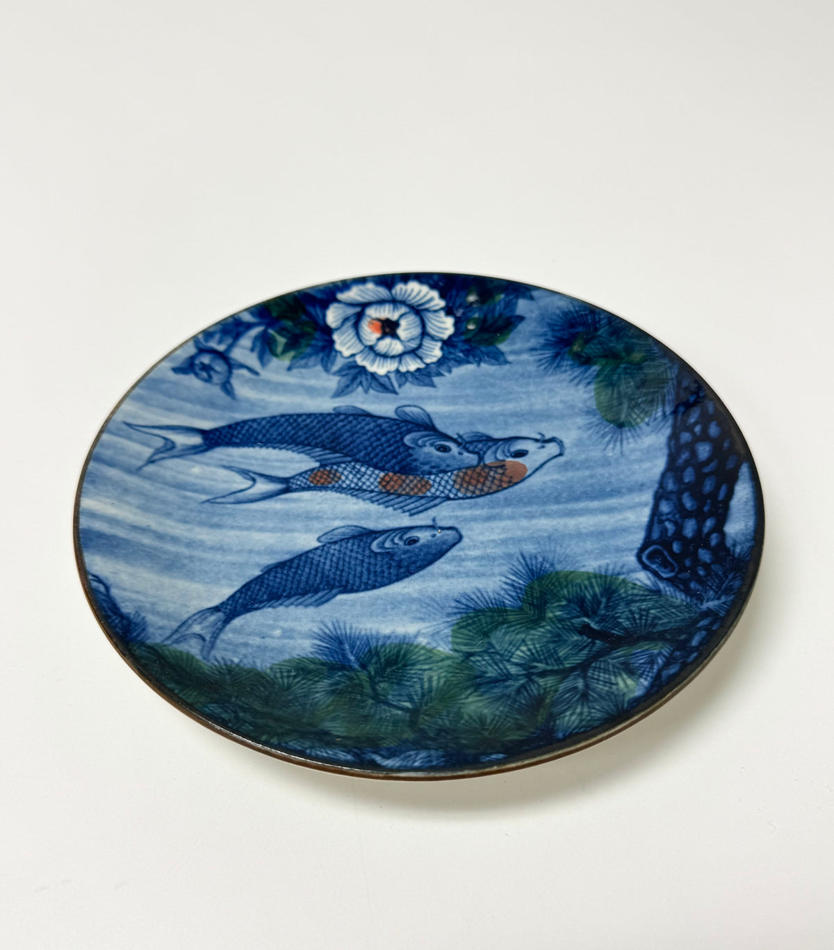 Vintage Japanese Koi Dish