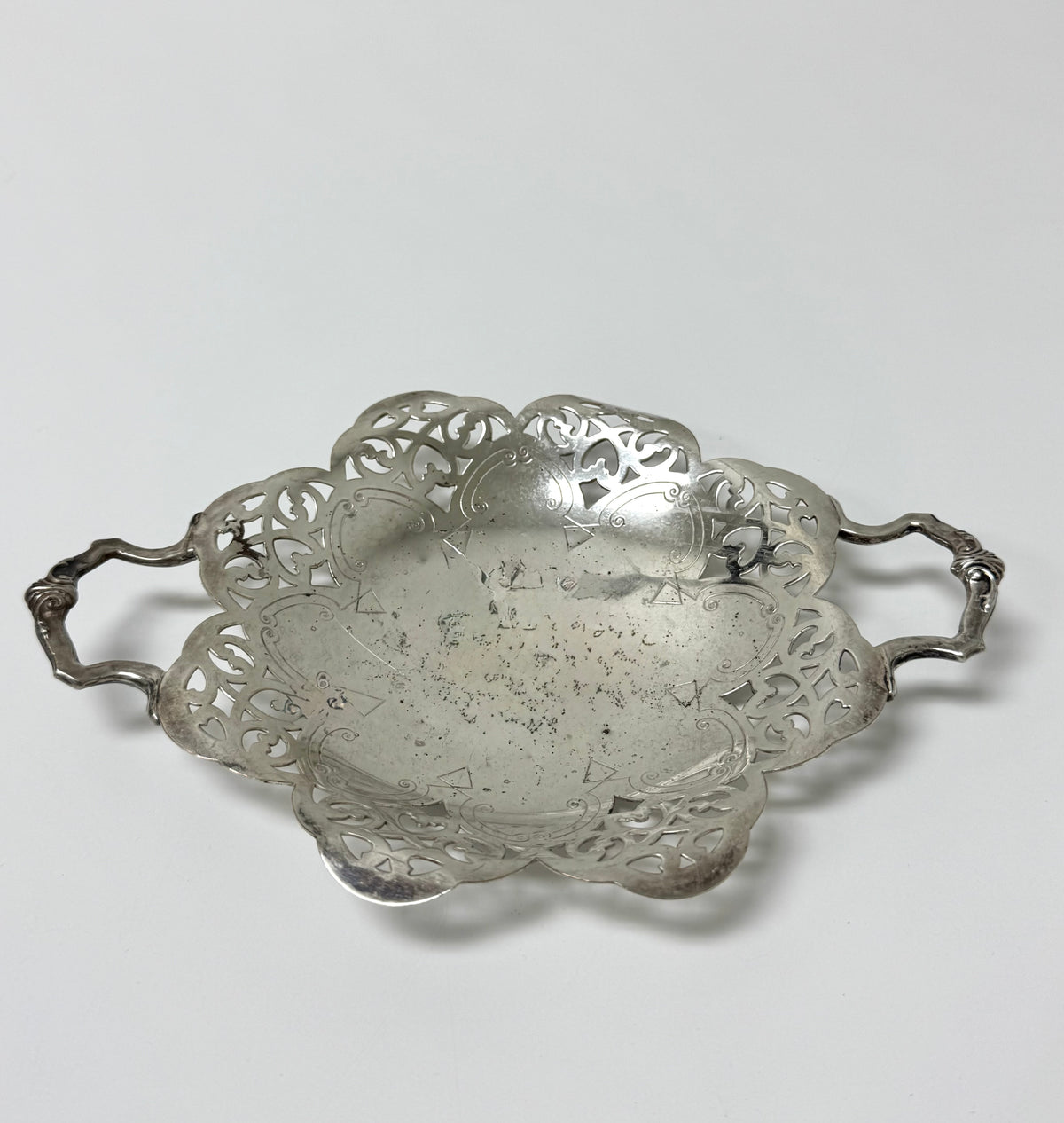 Vintage Silverplate Reticulated Dish