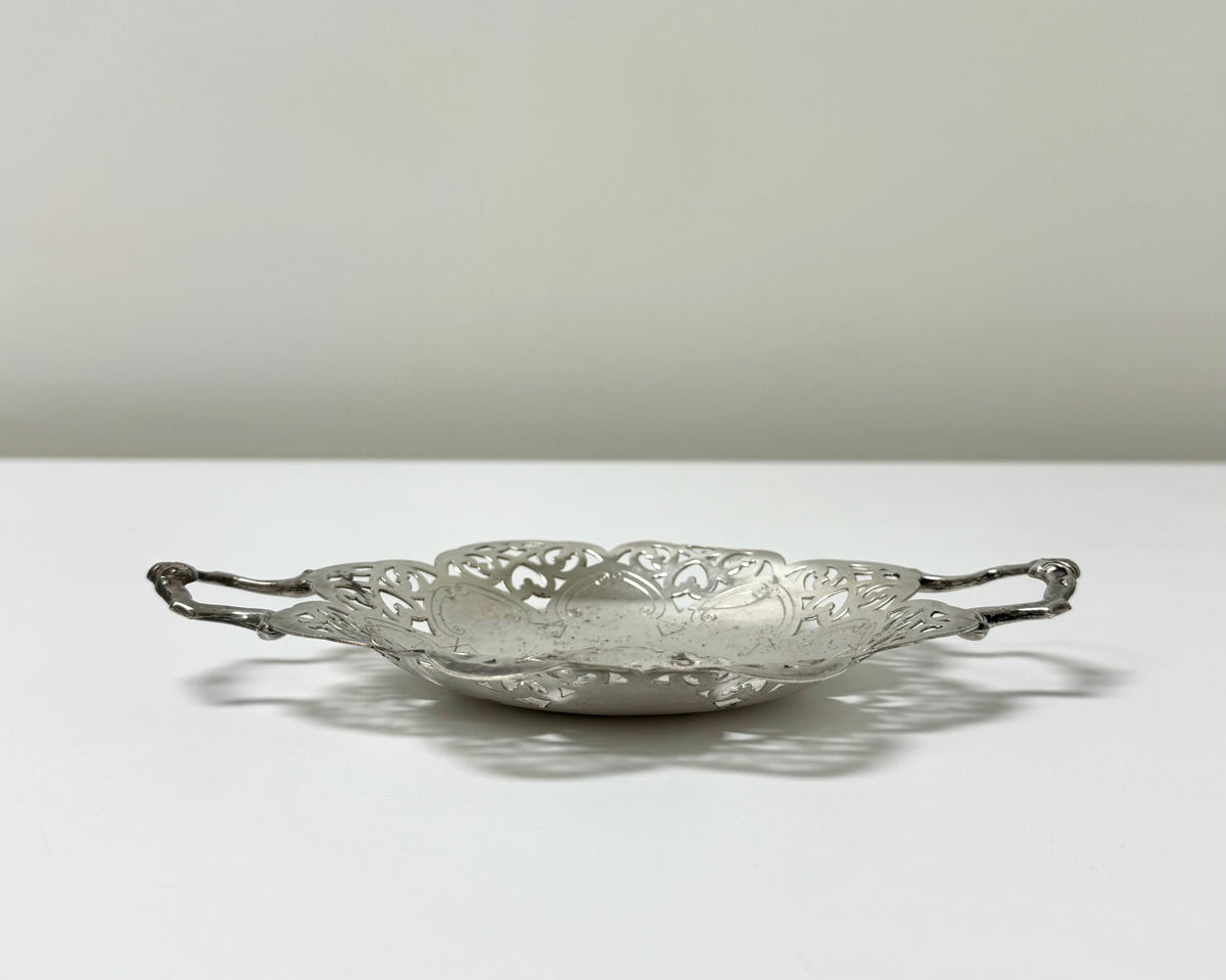 Vintage Silverplate Reticulated Dish