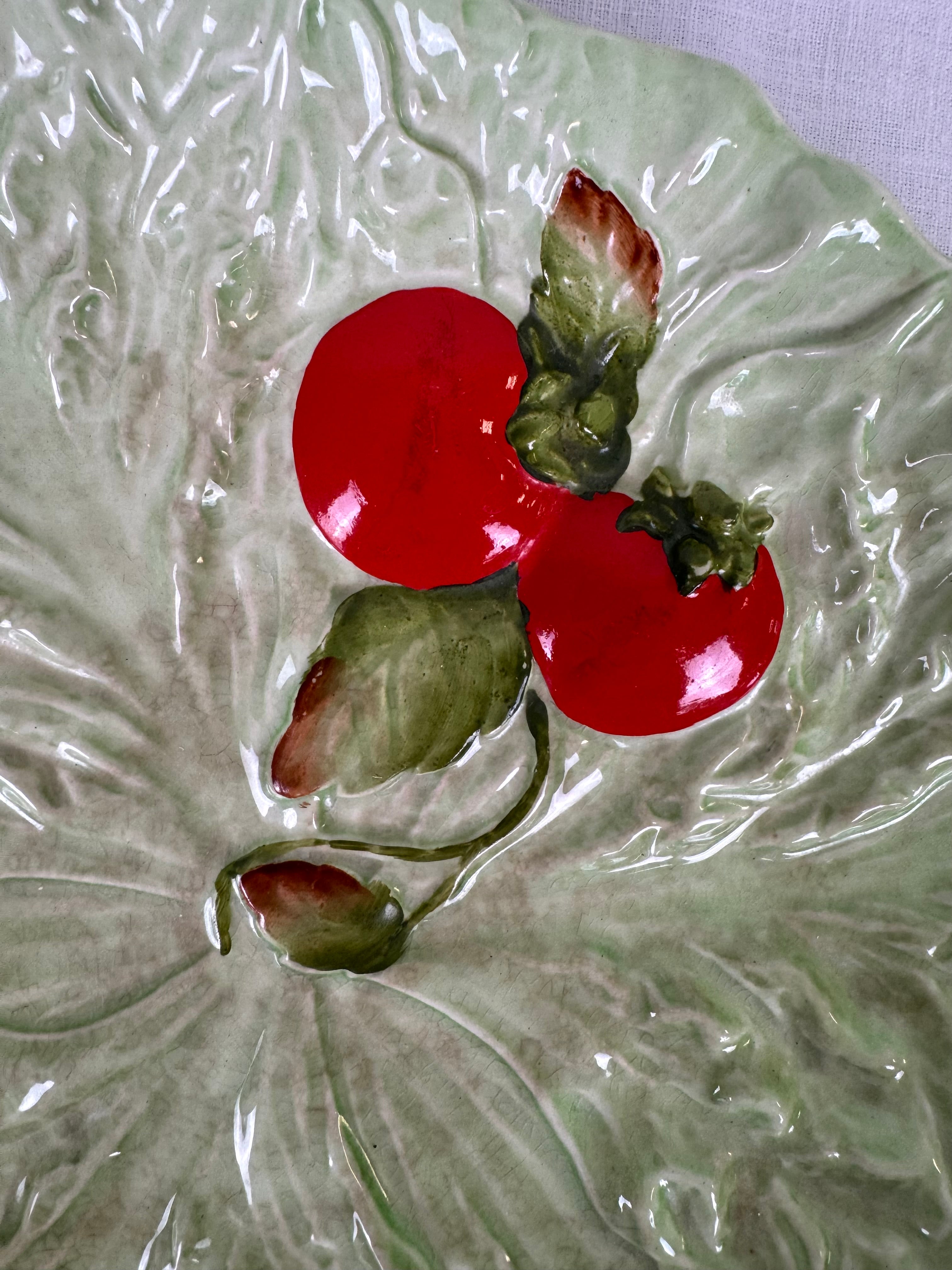 Vintage Lettuce Leaf Dish