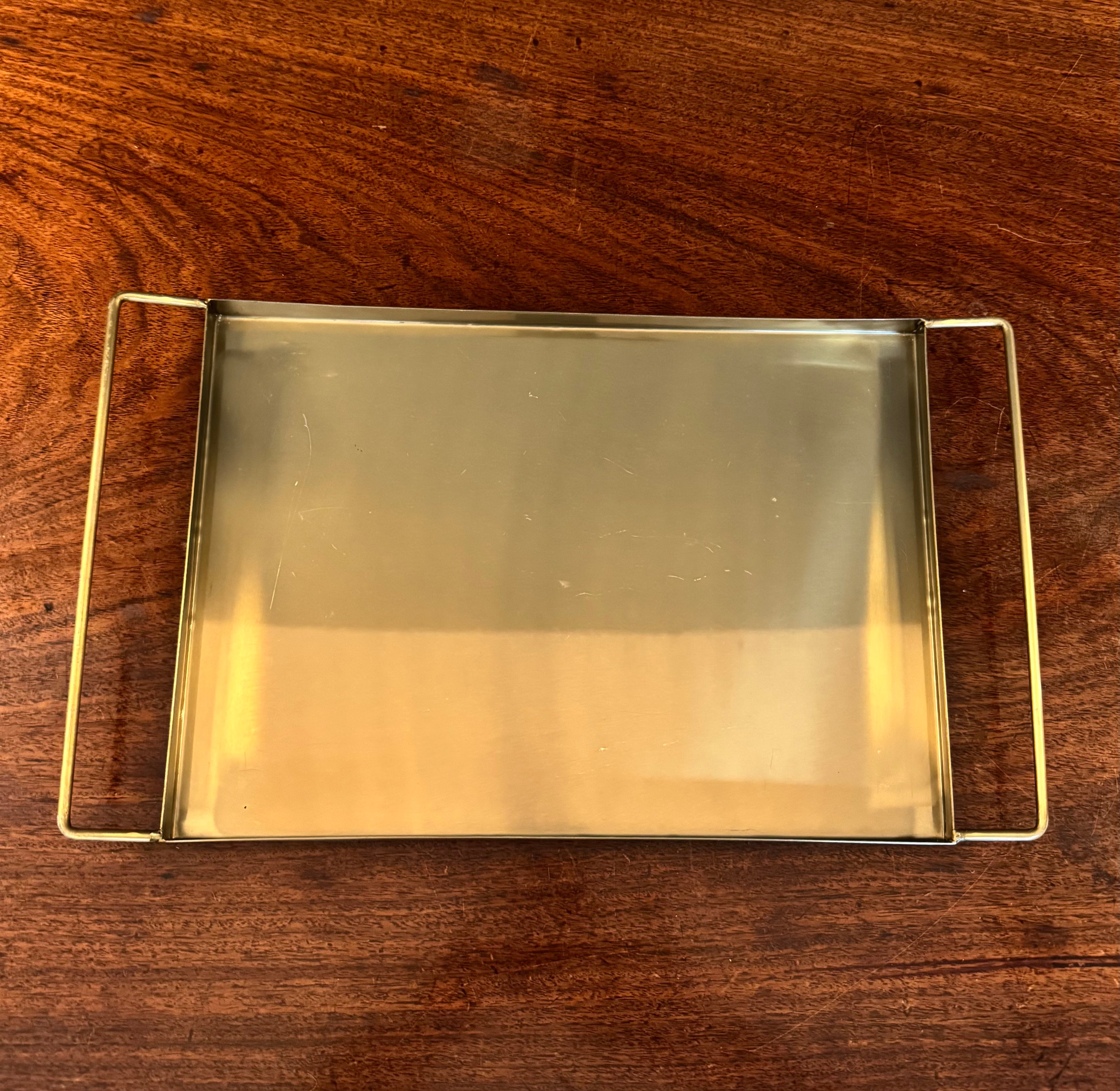 Brass 16" x 9" Tray with Handles
