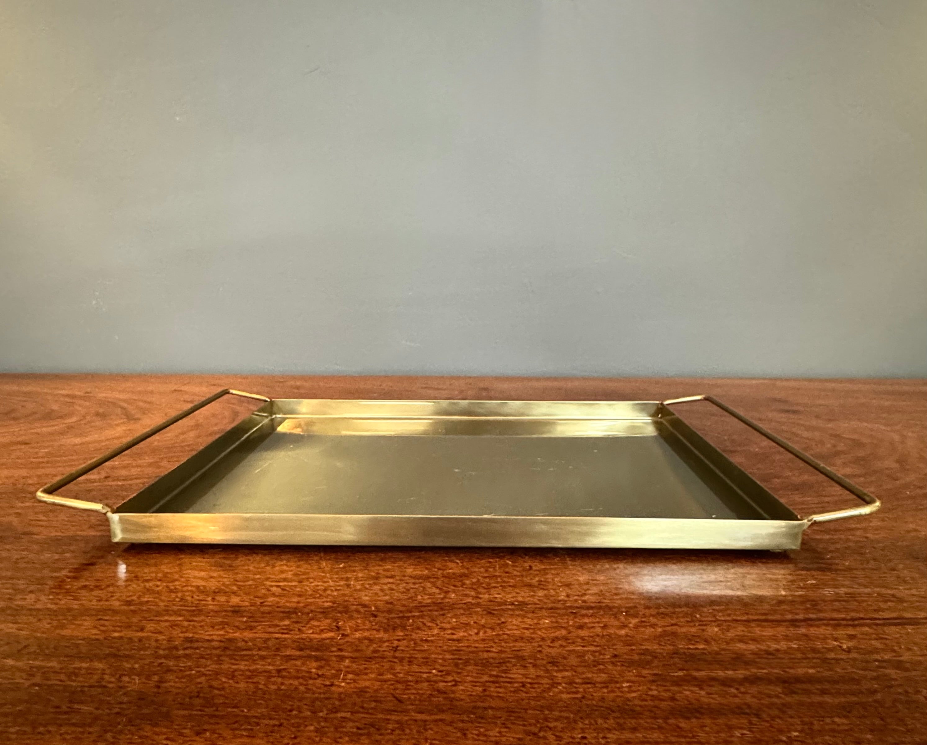 Brass 16" x 9" Tray with Handles