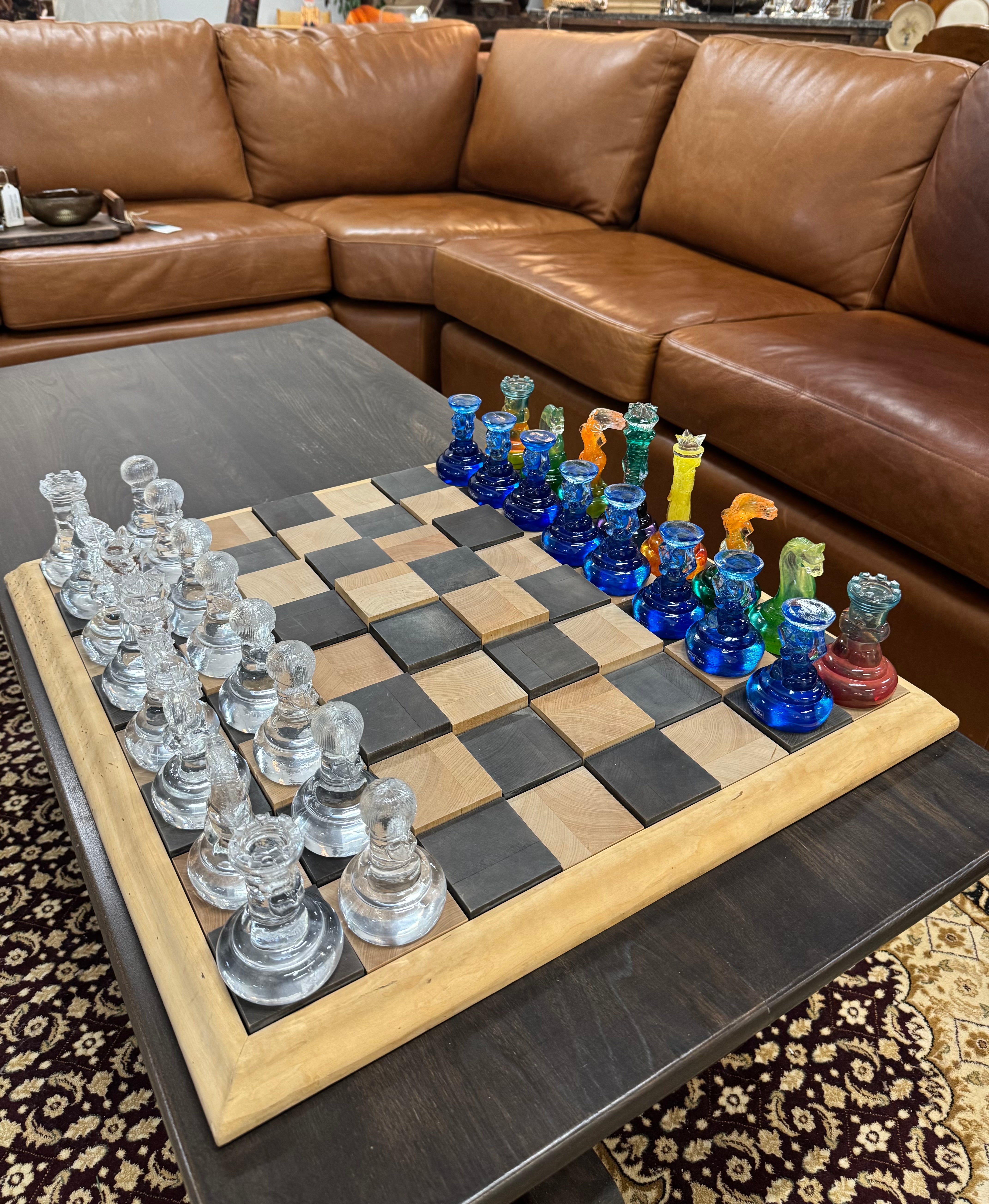 RARE! Vintage KOSTA BODA Glass Chess Set
