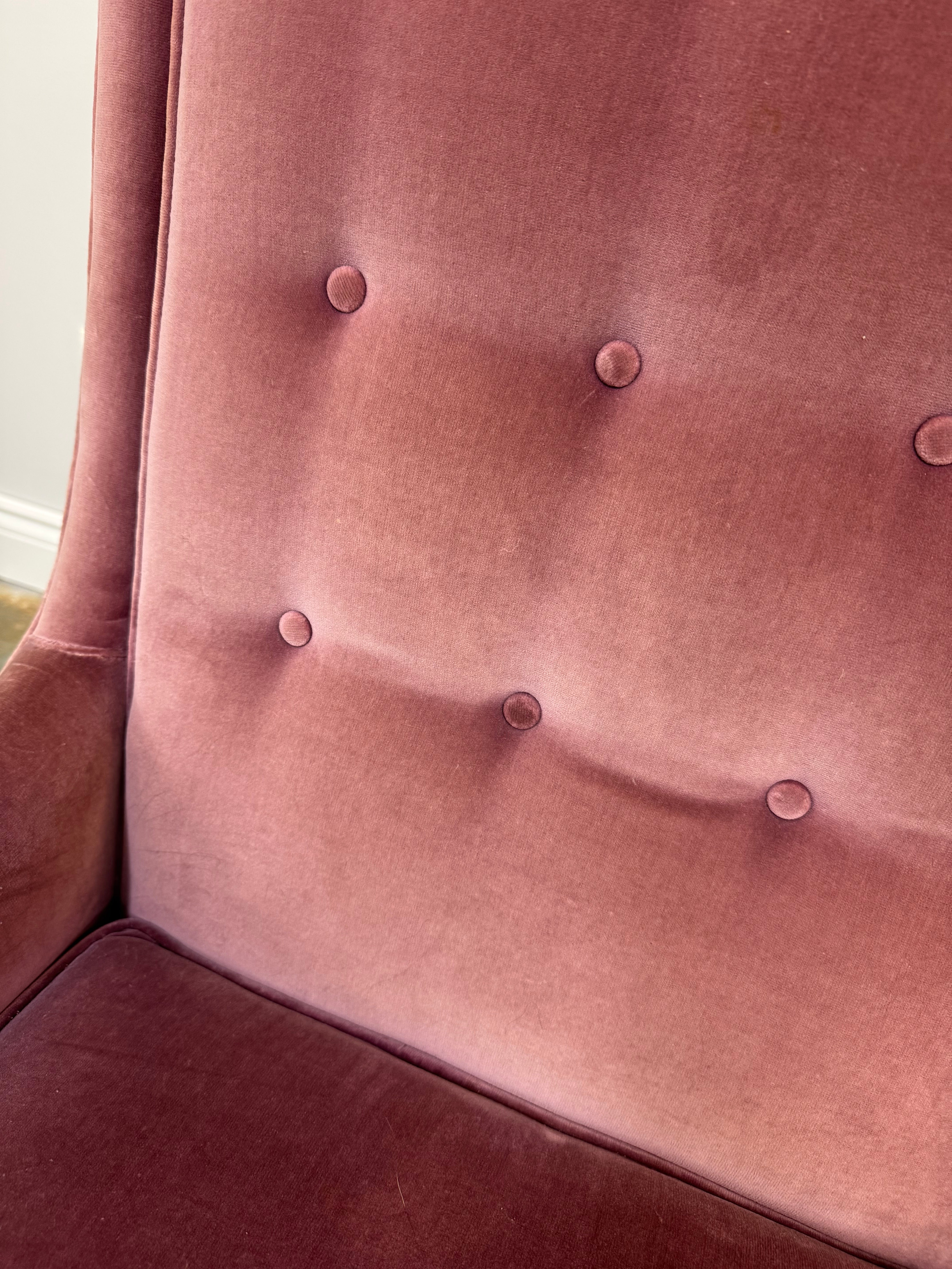 MUELLER Rose Velvet Arm Chair