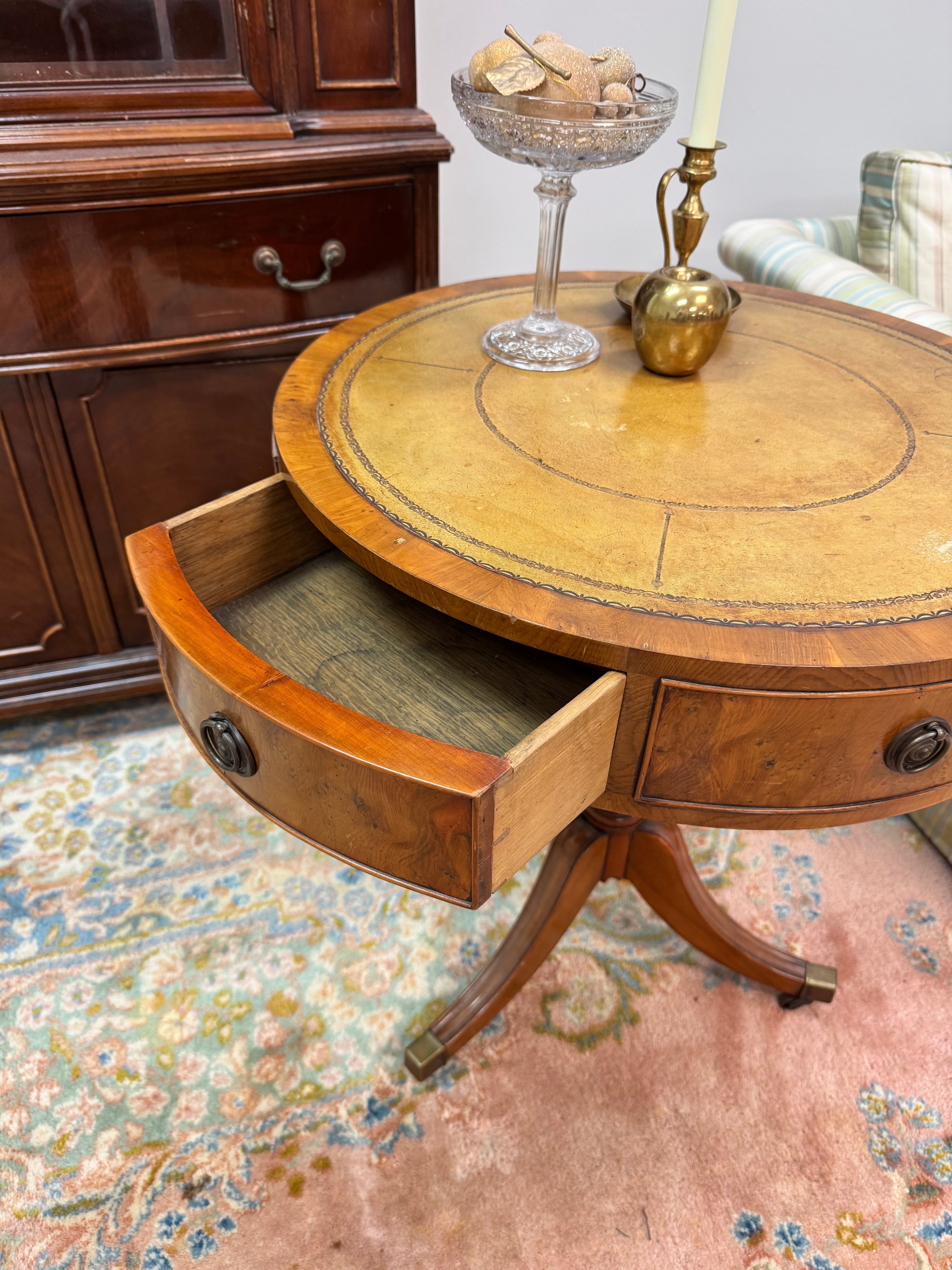 Duncan Phyfe Style Drum Table